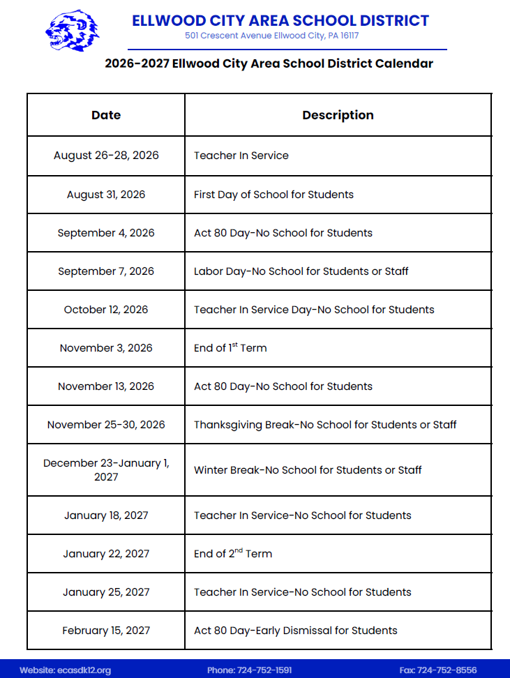 2026 2027 Accessible School Calendar Page 1
