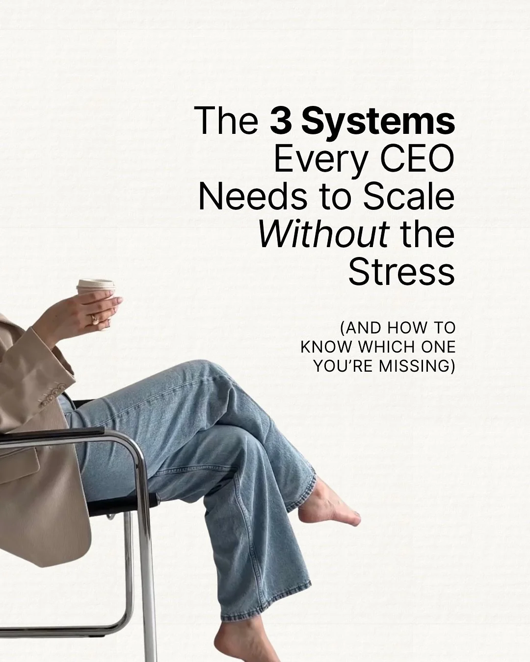 Every founder wants clarity, momentum, and space, but most try to get all three without the systems to hold them.

Here&rsquo;s what shifts when you have:
&rarr; A visibility system that replaces mental clutter
&rarr; A momentum system that moves wor