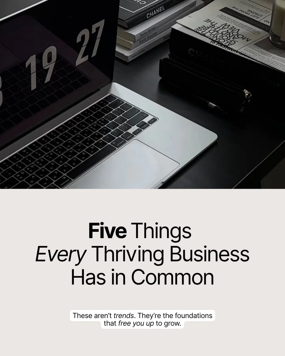 If your business feels heavier than it should...
It&rsquo;s probably not about working harder.
It&rsquo;s about missing structure.

Thriving businesses aren&rsquo;t just fuelled by ambition.
They&rsquo;re built on clarity, systems, and support.

Here