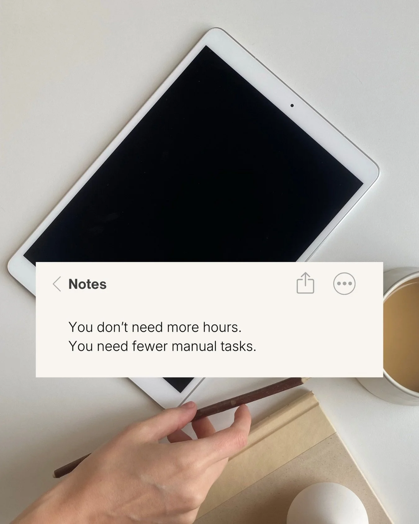 If your days feel too short,
it&rsquo;s not your calendar&rsquo;s fault.
It&rsquo;s the fact that you&rsquo;re still doing tasks your tools or team should&rsquo;ve handled hours ago.

That repeated email you rewrite every week?
The spreadsheet you tr