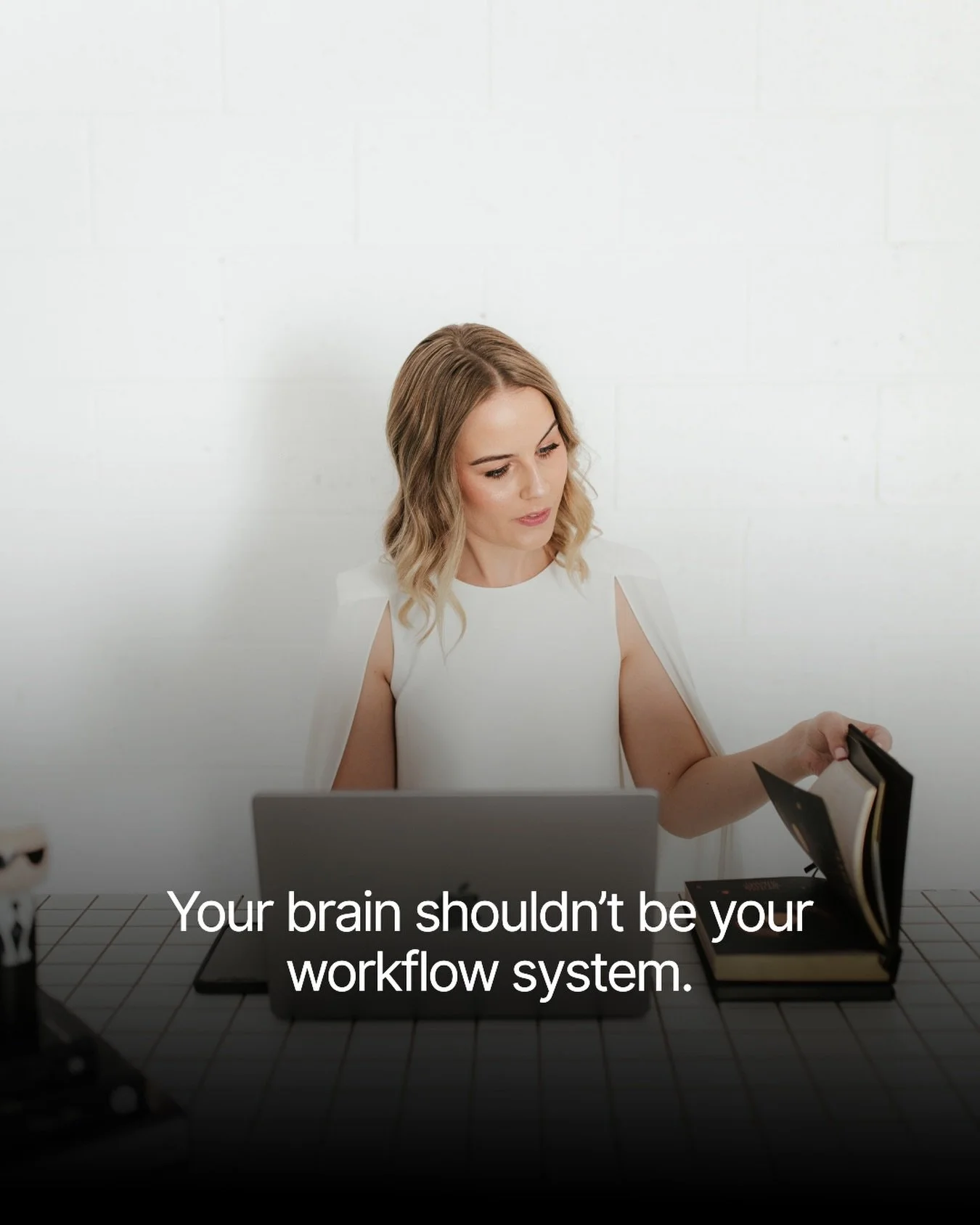If you&rsquo;re still remembering what to follow up on&hellip;
which file to send&hellip;
or whether that onboarding email ever went out.

You&rsquo;re not behind.
But your backend definitely is.

Your brain was built for bold decisions, sharp strate