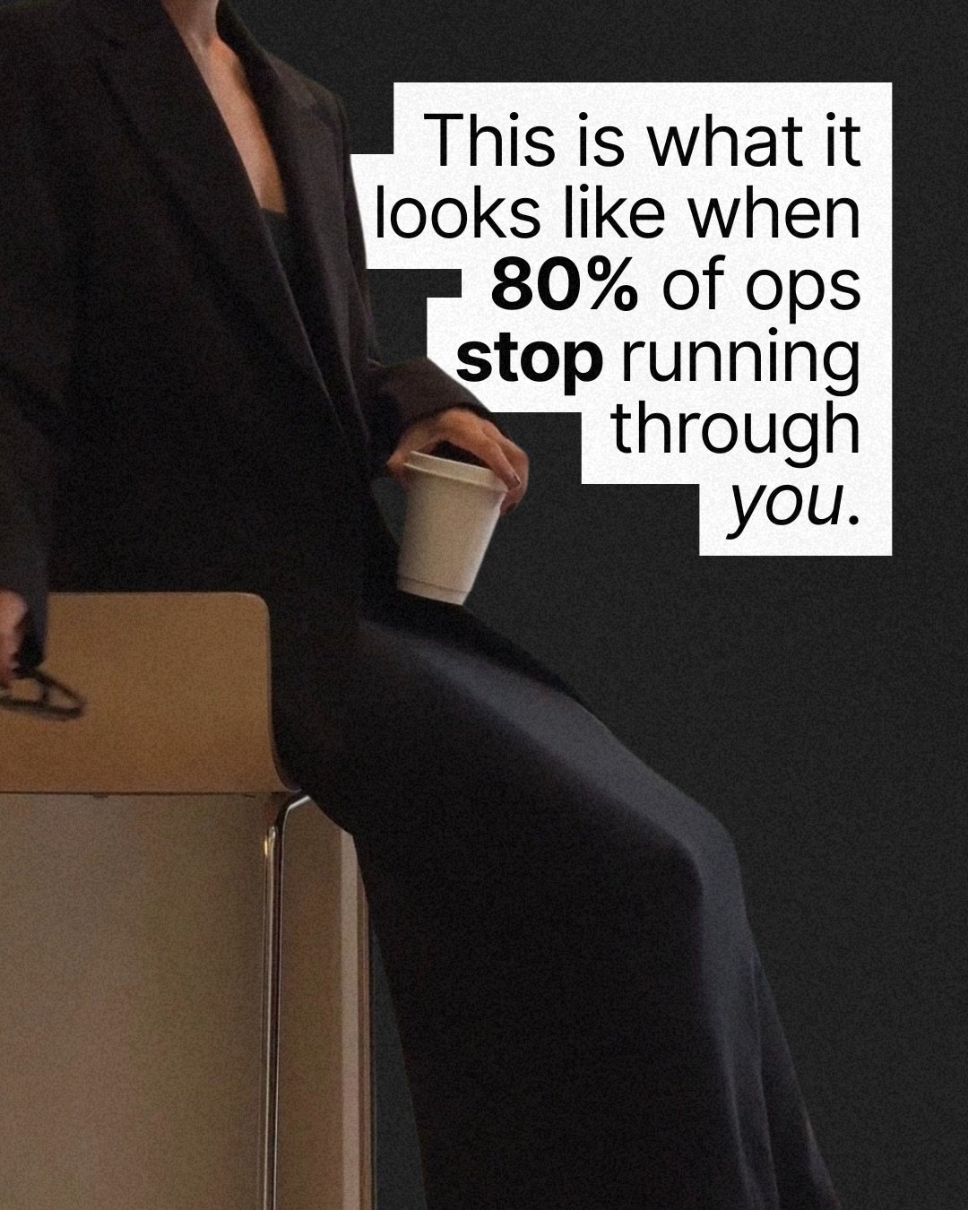 Most founders don&rsquo;t actually need more time.
They need fewer things quietly pulling on them.

The constant mental tabs.
The decisions that land just because they haven&rsquo;t been decided yet.
The ops stuff that technically has a place&hellip;