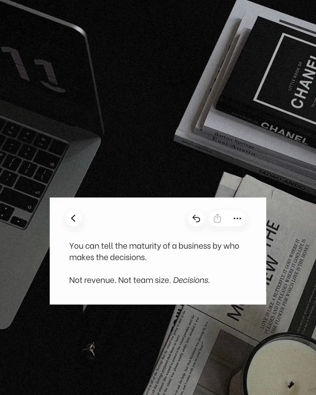 There comes a point in business where growth stops being about doing more.

And starts being about doing the right things.

Not answering every question.
Not being involved in every moving part.
Not holding everything together behind the scenes.

But
