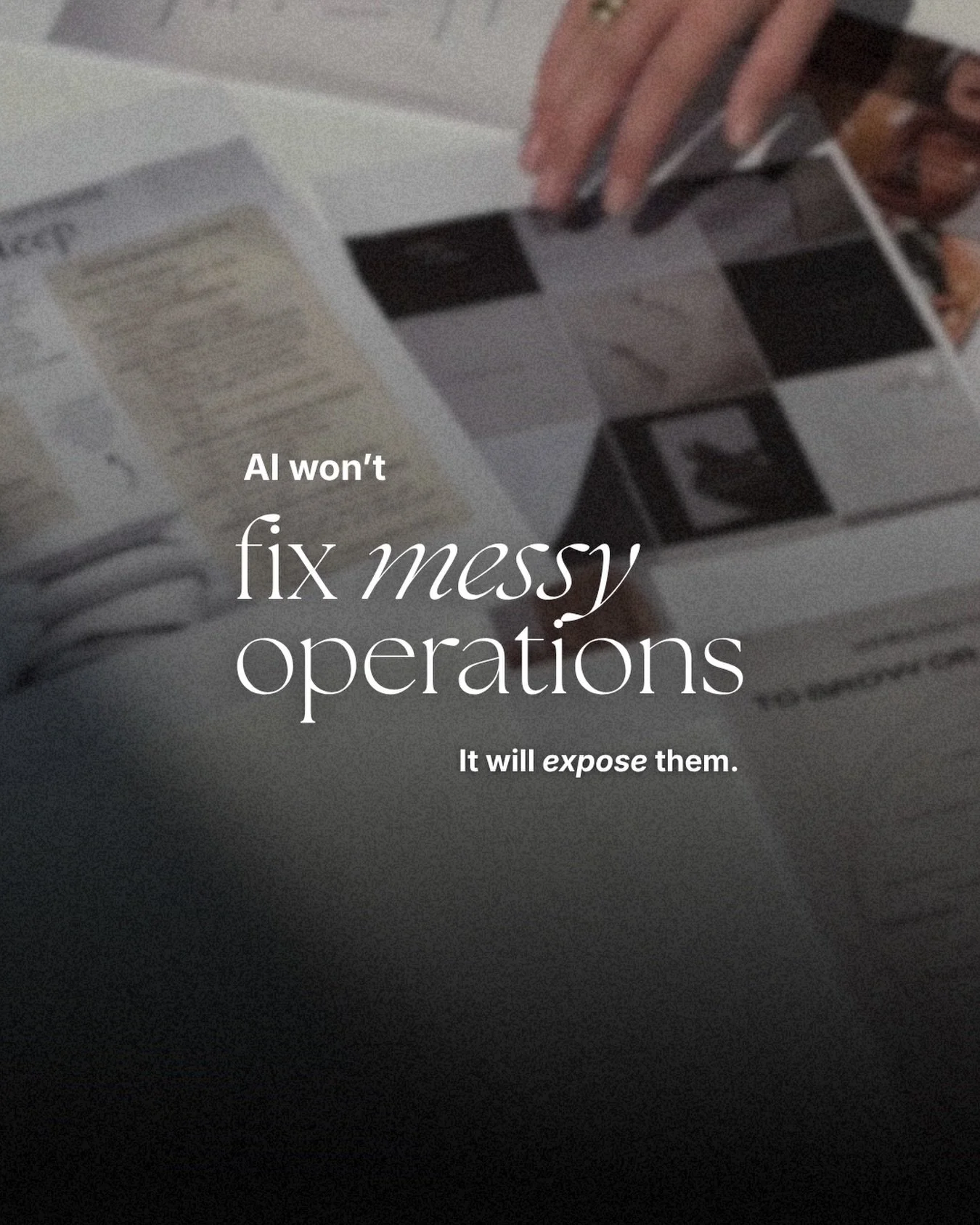 There&rsquo;s a lot of excitement around AI in business right now.

And rightly so.

Used well, it can speed up marketing, support delivery, and simplify workflows.

But AI doesn&rsquo;t replace structure.

It amplifies whatever is already there.

If