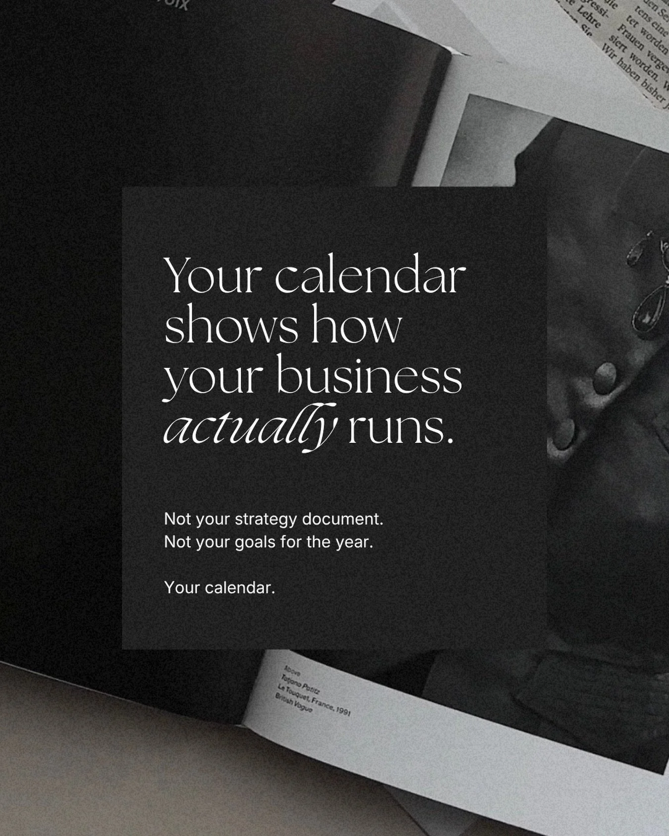 Most founders try to manage their time better.

But the real signal usually sits somewhere else.

Your calendar.

If the week is filled with approvals, operational questions, and coordination, the business is still routing too much through the founde