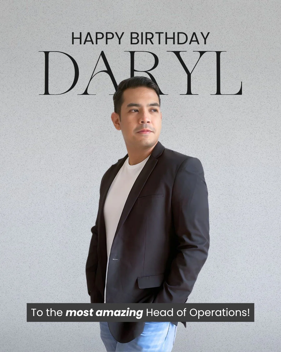 Happy Birthday to our ultimate team player, Daryl! 🥳

From late nights hitting deadlines to always stepping in when it matters, you set the tone for what great teamwork looks like.

Your leadership as our new Head of Operations has already made a re