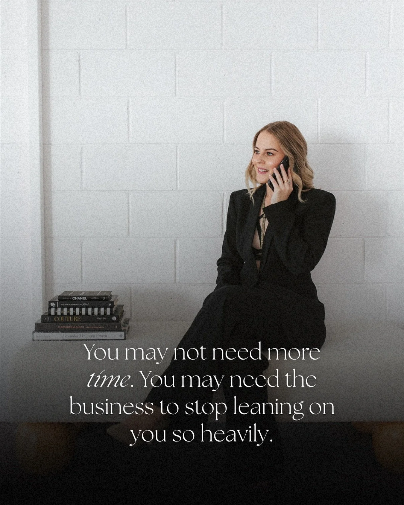Time pressure is often the most visible symptom.

It is the easiest thing to name.
The easiest thing to blame.
The easiest thing to believe would solve everything.

But a lot of the time, what looks like a lack of time is really a business that still