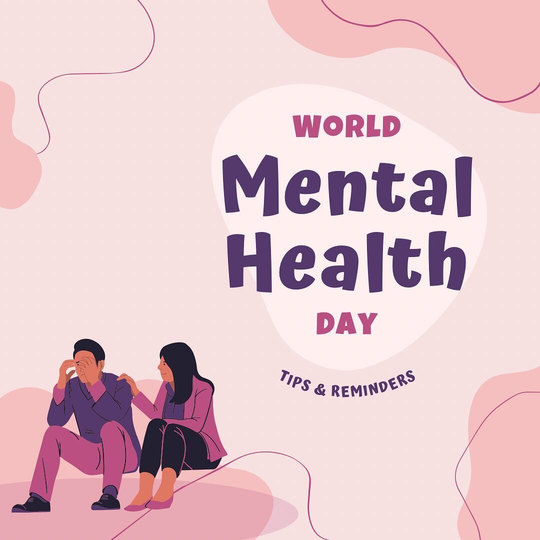 Good Afternoon Muppets🌞! As yesterday marks World Mental Health Day❤️, we want to share out some tips (by you guys on our story highlight!) and reminders especially for those who are currently struggling with their mental health🤍.

To those who are