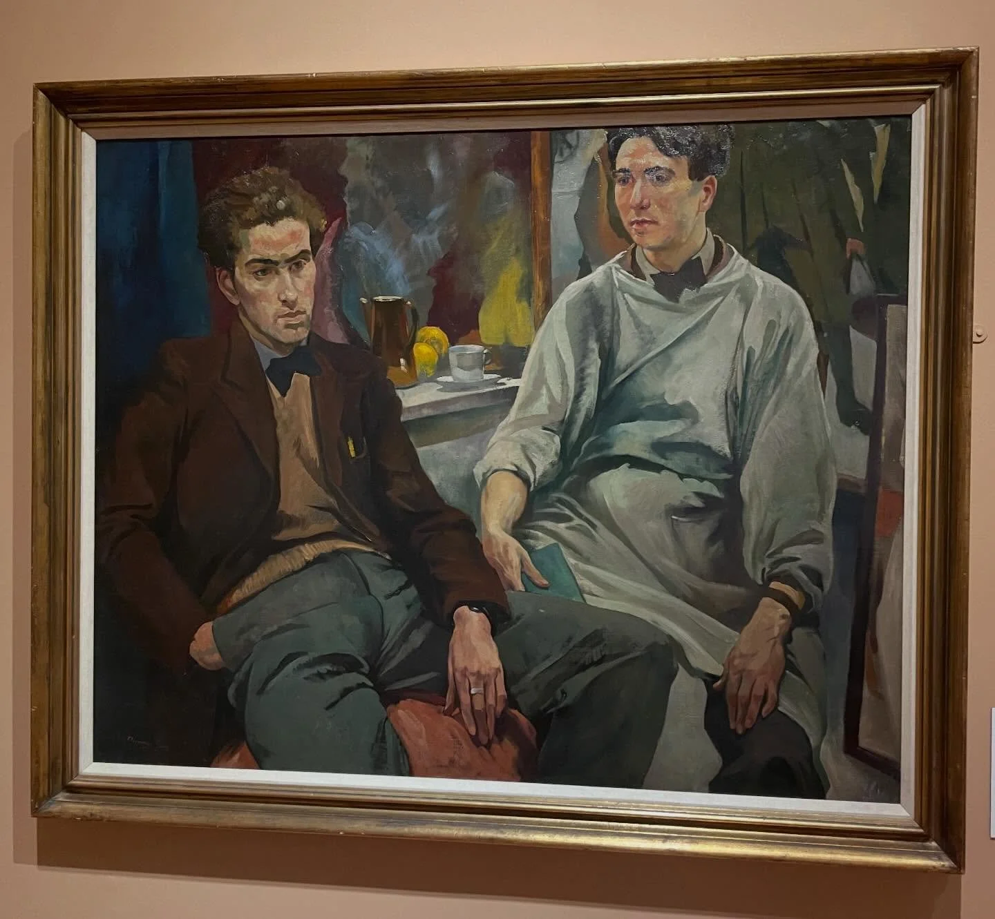 Thrilled to visit the opening of &lsquo;Robert Colquhoun and Robert Macbryde: Artists, Lovers, Outsiders&rsquo; @nottinghamcastle this evening. Incredibly it&rsquo;s the first show of their striking and brilliant work since 1962(!) 
 
Legacy is a biz