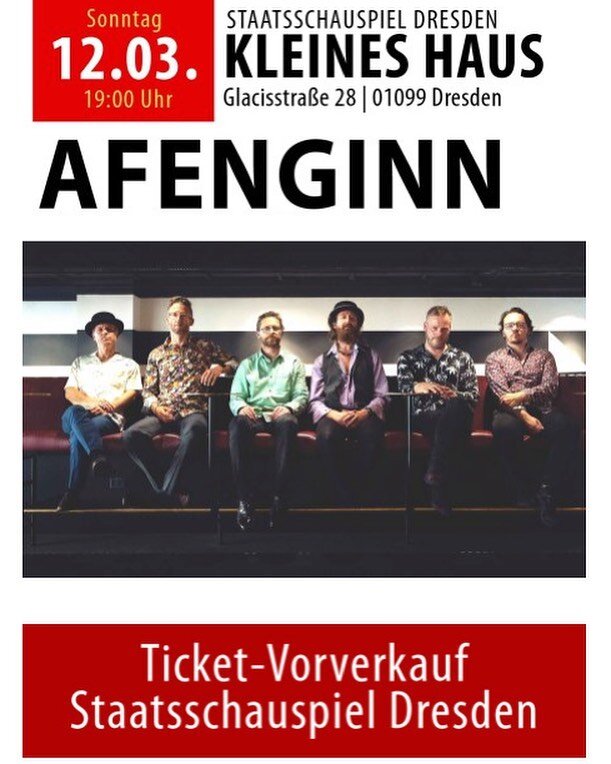 We're revving up to coming back to Dresden in a couple of weeks. Only show in Germany this spring. Tickets through link in bio 
.
#dresden #livemusic #musikzwischendenwelten #staatsschauspieldresden #nordicmusic