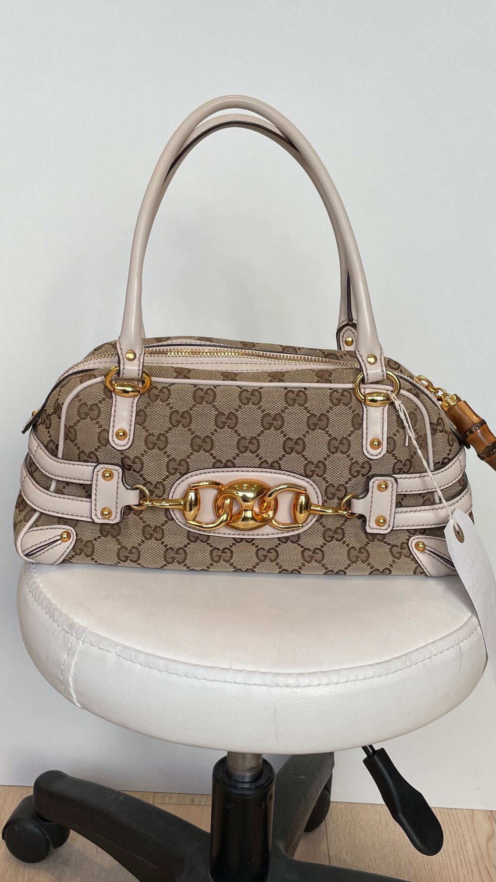 Gucci Horsebit GG Canvas Flap Bag Medium – AMUSED Co