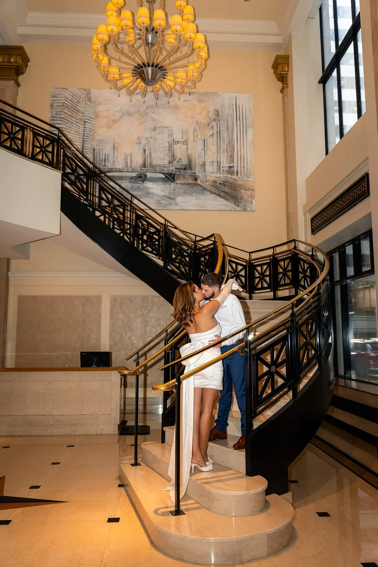 JW Marriott Chicago Proposal Engagement Photography