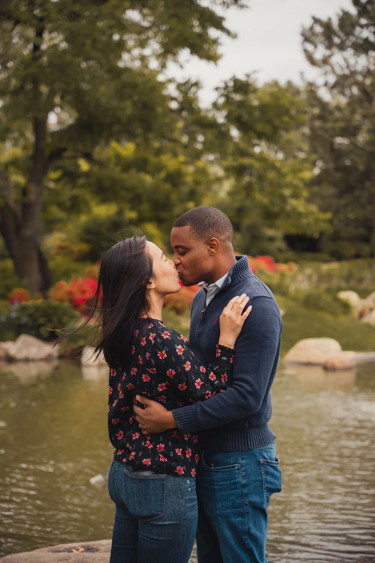 The Japanese Garden Chicago Proposal Engagement Wedding Photography