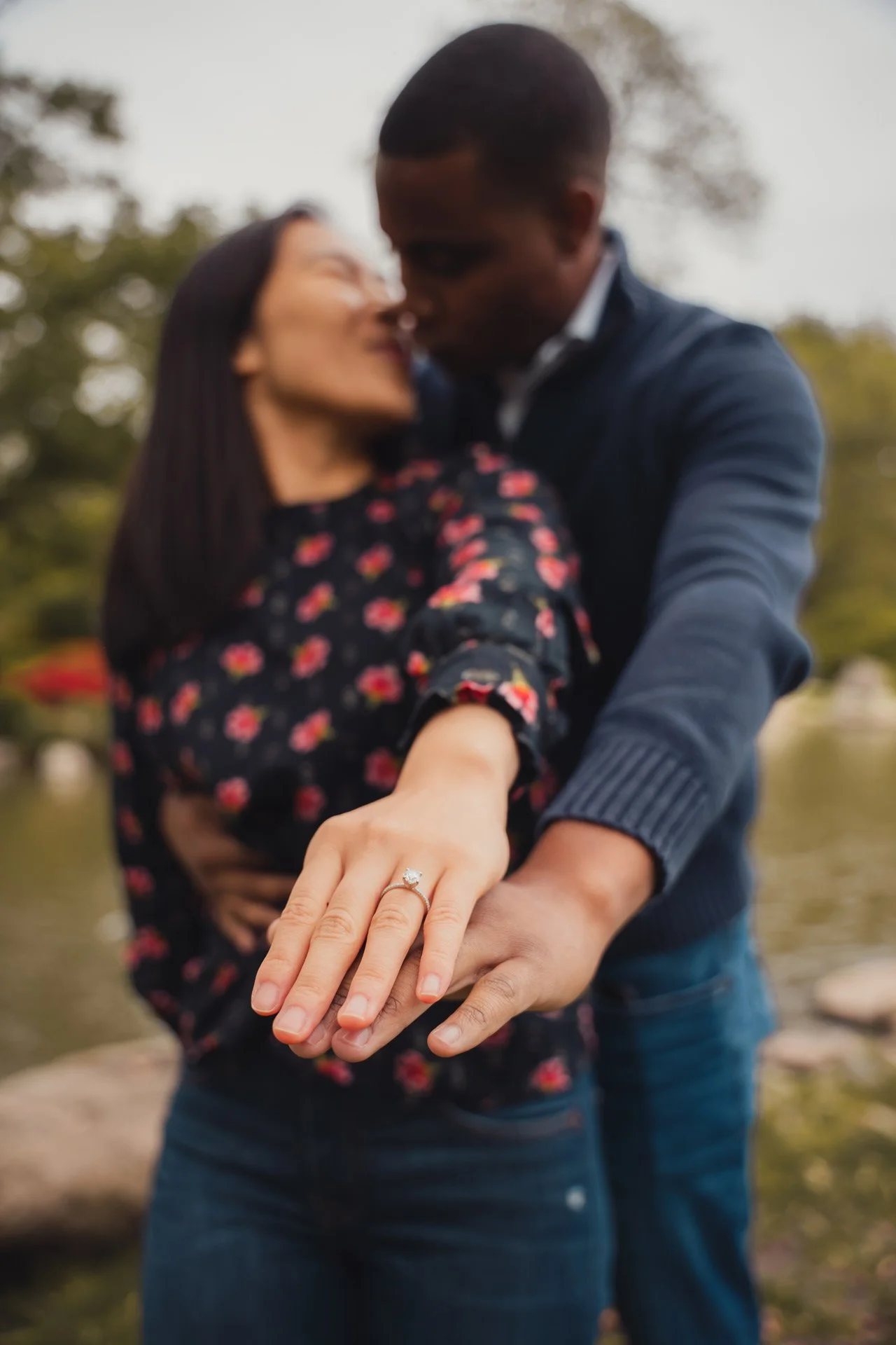 The Japanese Garden Chicago Proposal Engagement Wedding Photography