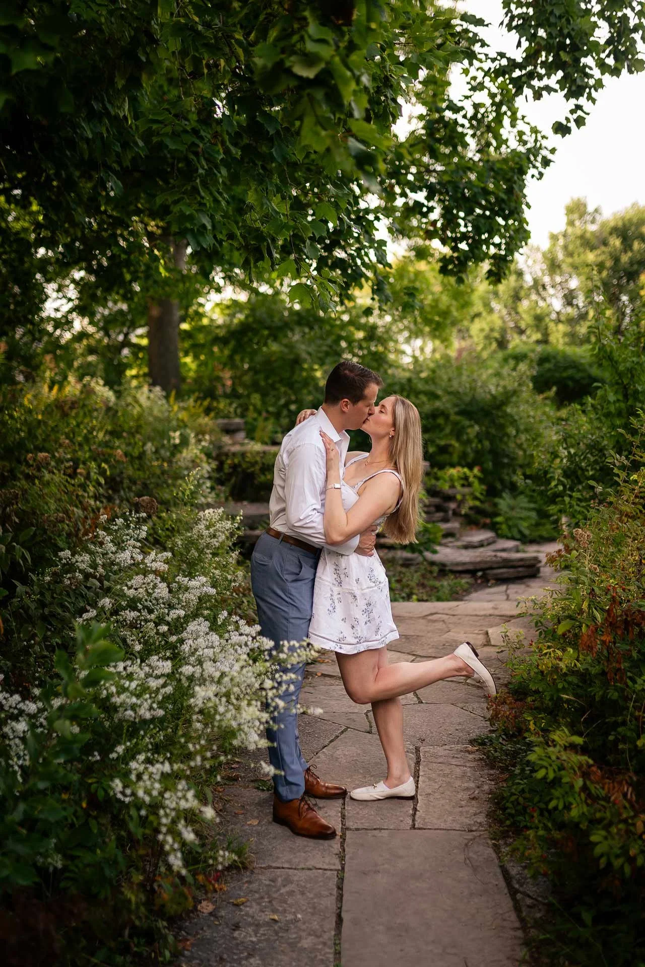 The Alfred Caldwell Lilly Pool Chicago Proposal Wedding Engagement Photography