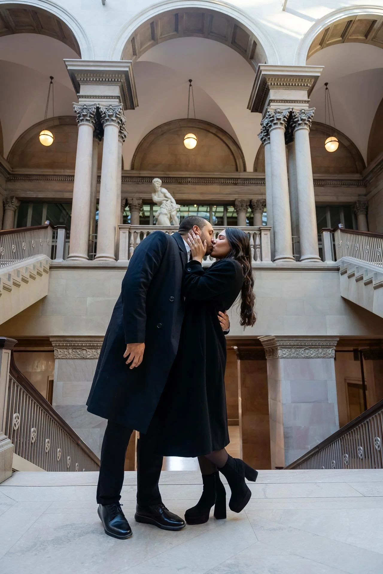 The Art Institute Chicago Proposal Engagement Wedding Photography