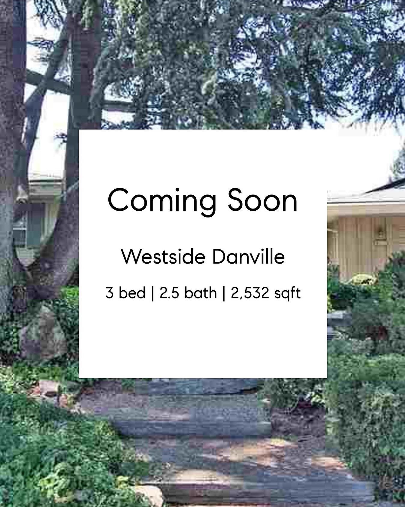 ✨This is the westside Danville home you&rsquo;ve been looking for! This stunning coming soon property features 3 beds, 2.5 baths and over 2,500 sqft! Remodeled kitchen and baths, beautiful pool and close to dining/shops/hiking/schools. DM me for pric
