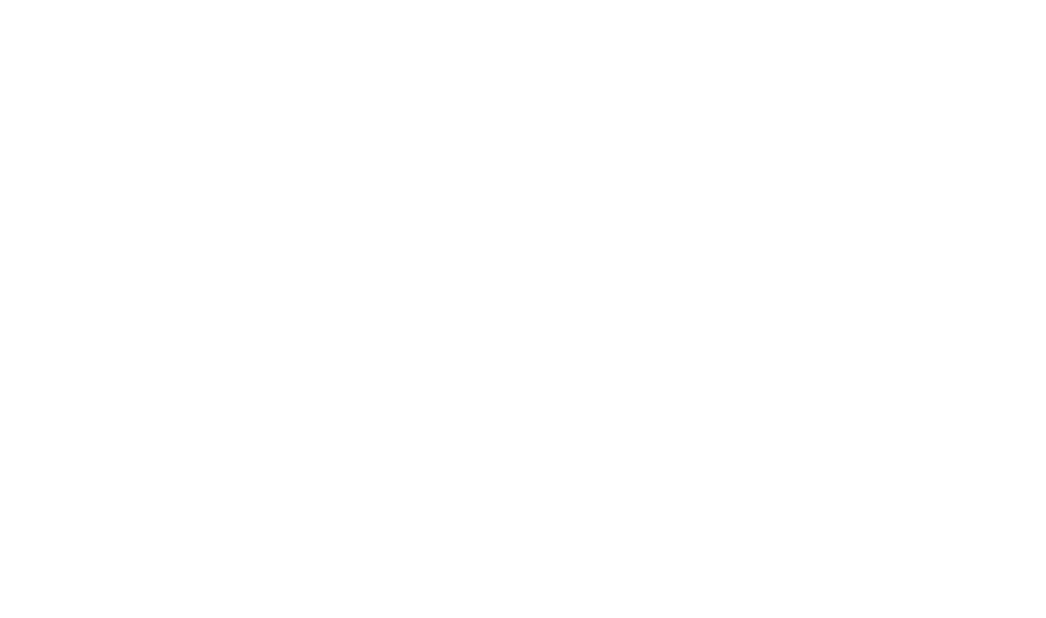 Logo and text reading 'Department for Energy Security & Net Zero'.