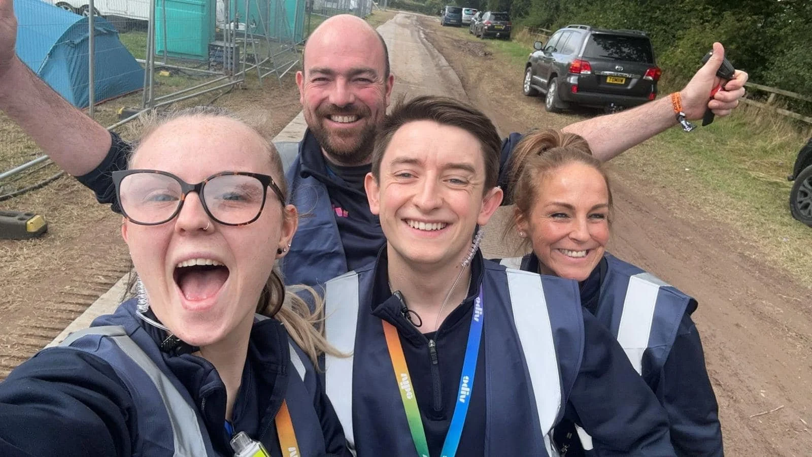 Vibe UK team and young people taking part in an activity