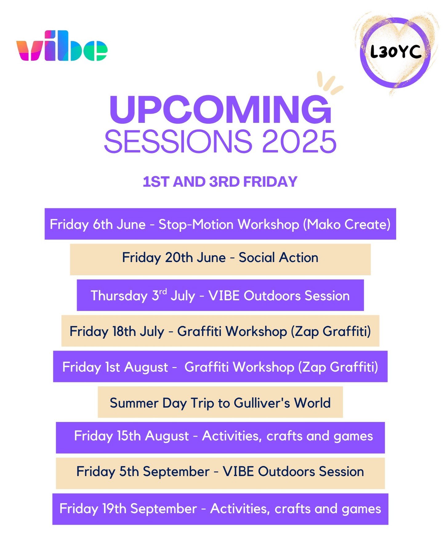 🚨 2025 L30YC Meetings Alert! 🚨

On the 1st and 3rd Friday of every month at Ozzy&rsquo;s Kitchen. 🗓️

✨ Don&rsquo;t miss out on all the fun, food, and community action!

See you there! 🎉

#L30YC #2025Meetings #OzzysKitchen #JoinUs