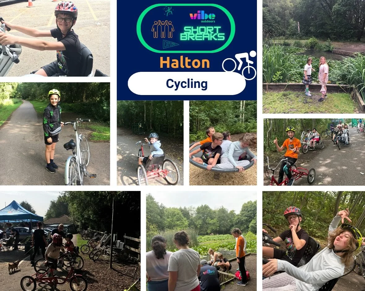 Our #Halton #ShortBreaks young people engaged in @wfacharity session last week! They loved riding the accessible bikes and exploring the local area in #halewoodtrianglepark! 🚲🍃
@vibeukoutdoors @haltonbc #Vibe #VibeOutdoors #SEND #outdooreducation