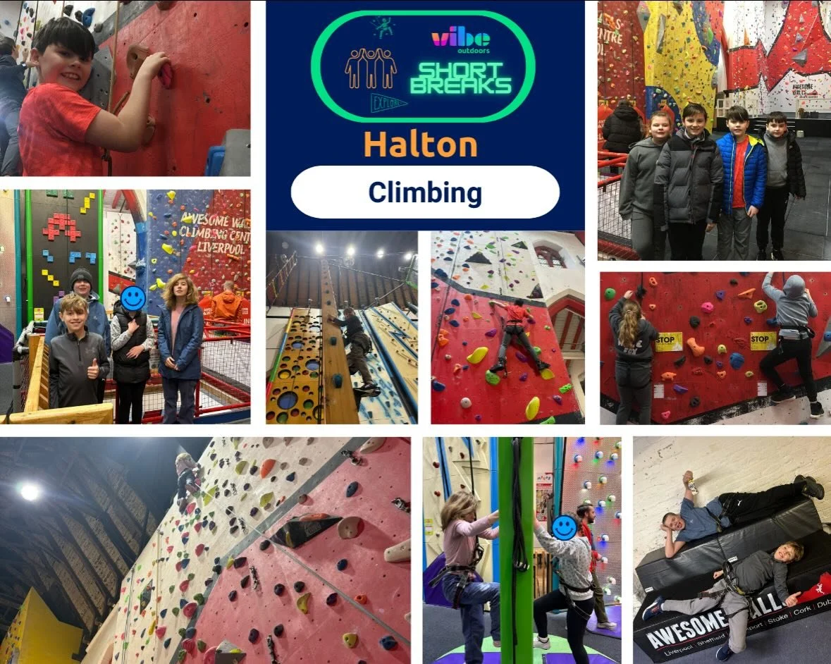 Due to the wet weather on Saturday, we moved our #abseiling session indoors! Our #Halton #Shortbreaks young people welcomed this and loved their @awesomewallsliverpool visit! Here, they had an opportunity to work on both climbing and lowering techniq