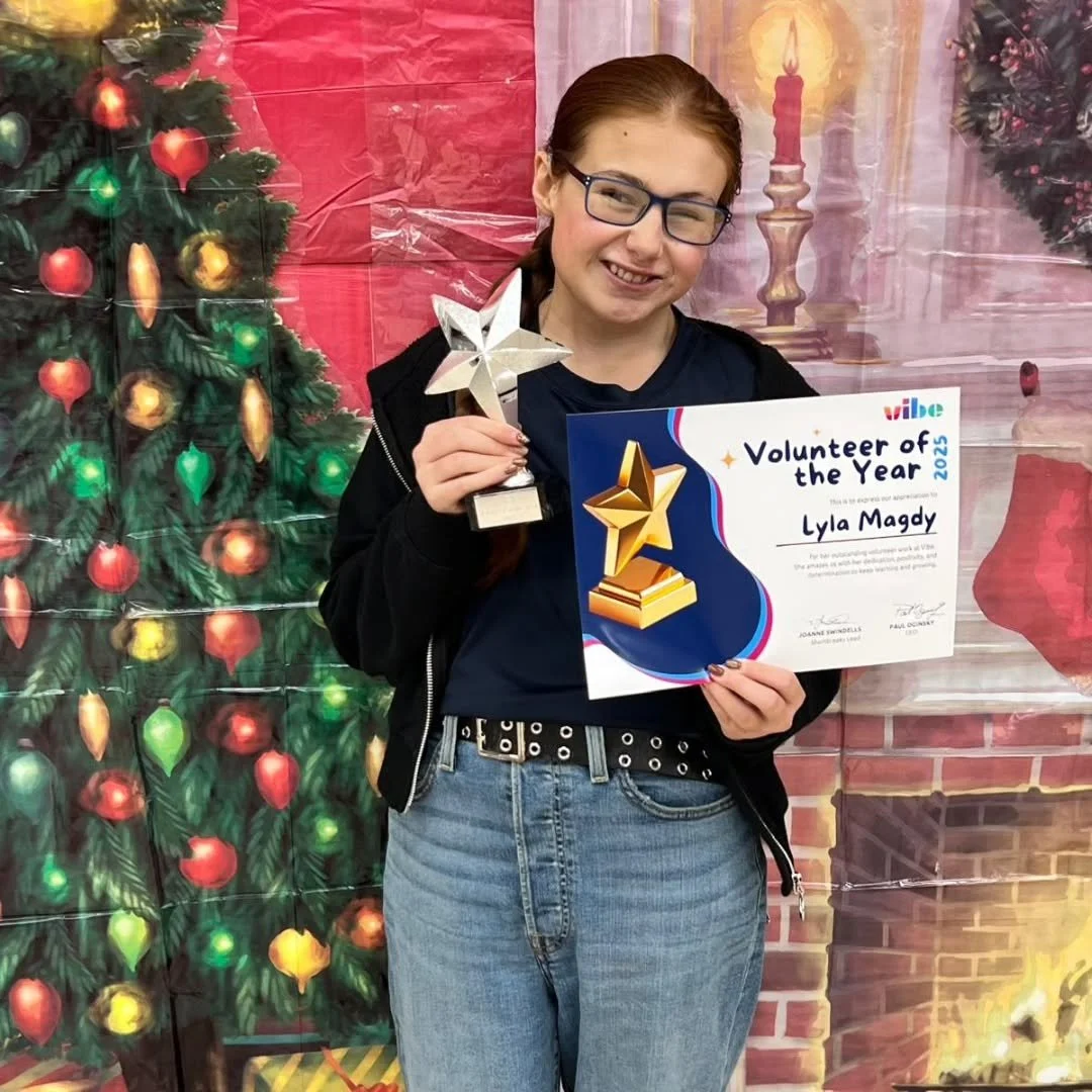 💛 From participant to Volunteer of the Year

On International Volunteer Day, we are proud to recognise Lyla, Vibe UK,s Volunteer of the Year.
Lyla consistently goes above and beyond &mdash; supporting SEND young people with genuine care, modelling p