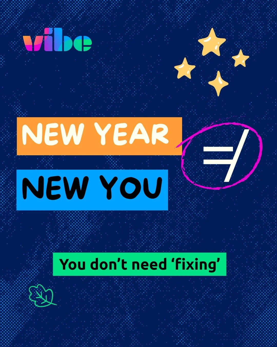 New year pressure is real.
You don&rsquo;t need a &ldquo;new you&rdquo; to be doing okay.

Small steps still count 🌱

#VibeUK #YouthWork #NewYear