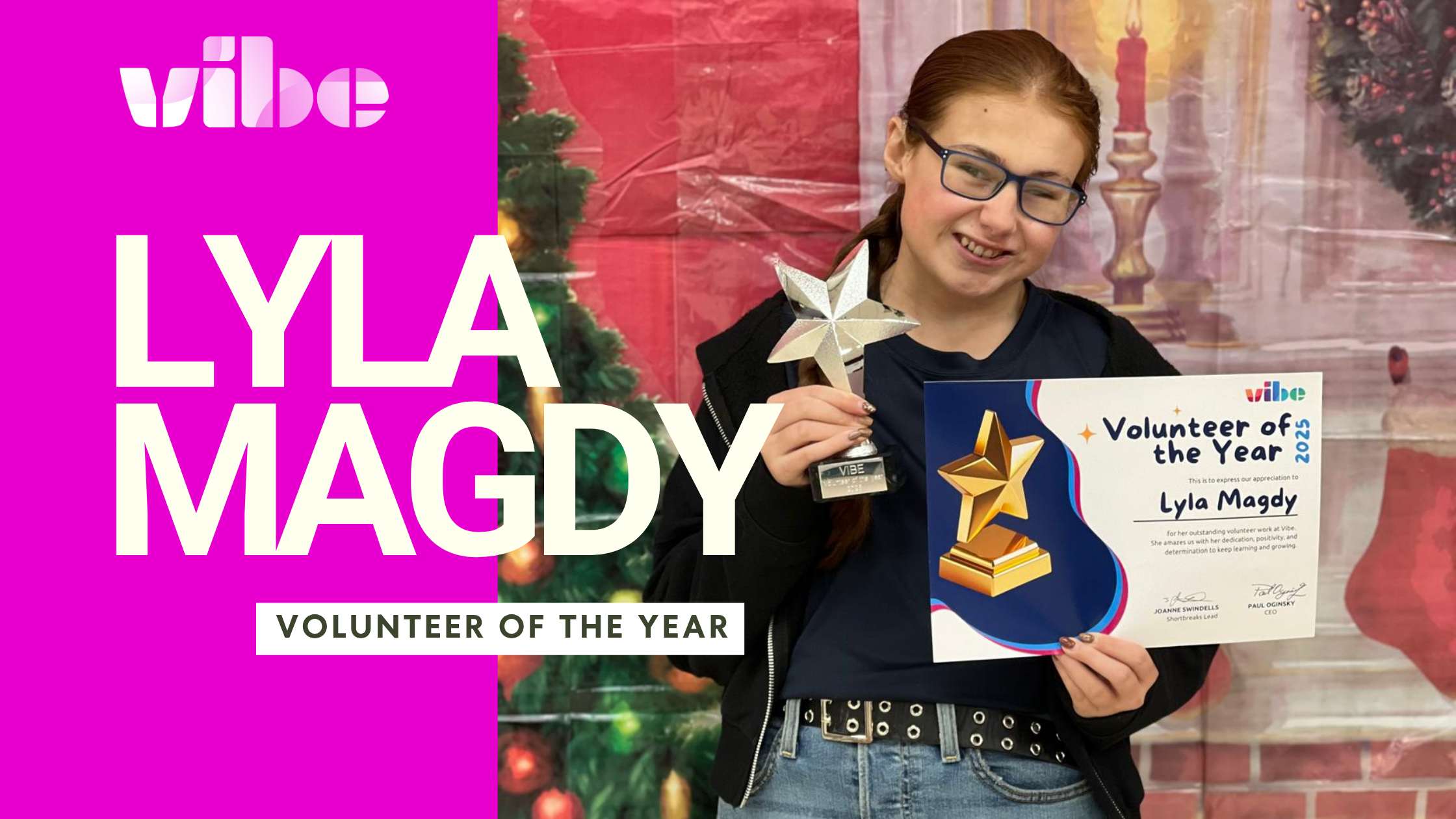 Vibe UK Celebrates Young Leader Lyla Magdy as Volunteer of the Year