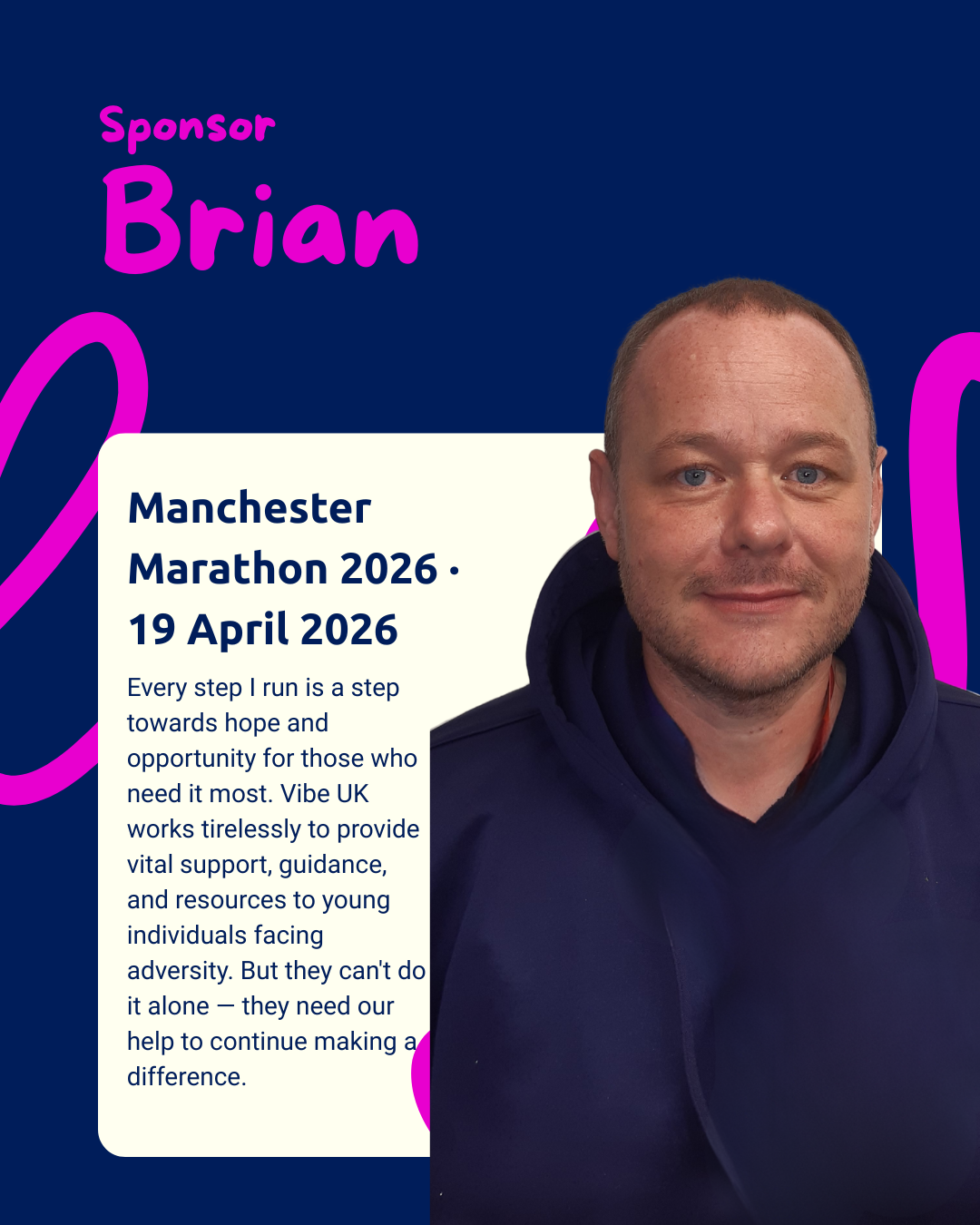 Sponsor Brian Rodgers Manchester Marathon