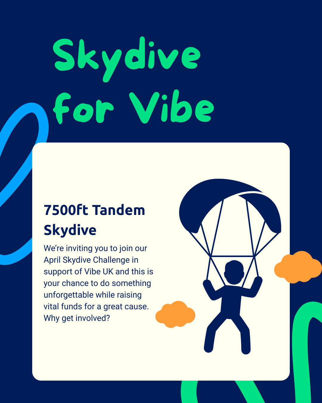 SKYDIVE FOR VIBE UK THIS APRIL!
