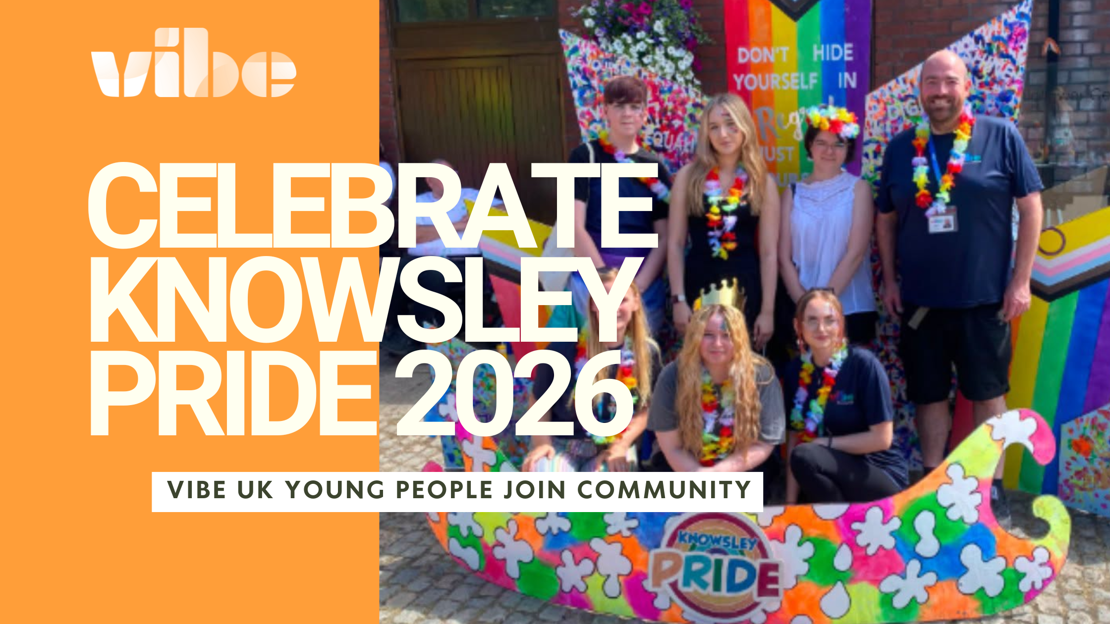 Vibe UK Young People Join Community to Celebrate Knowsley Pride 2026