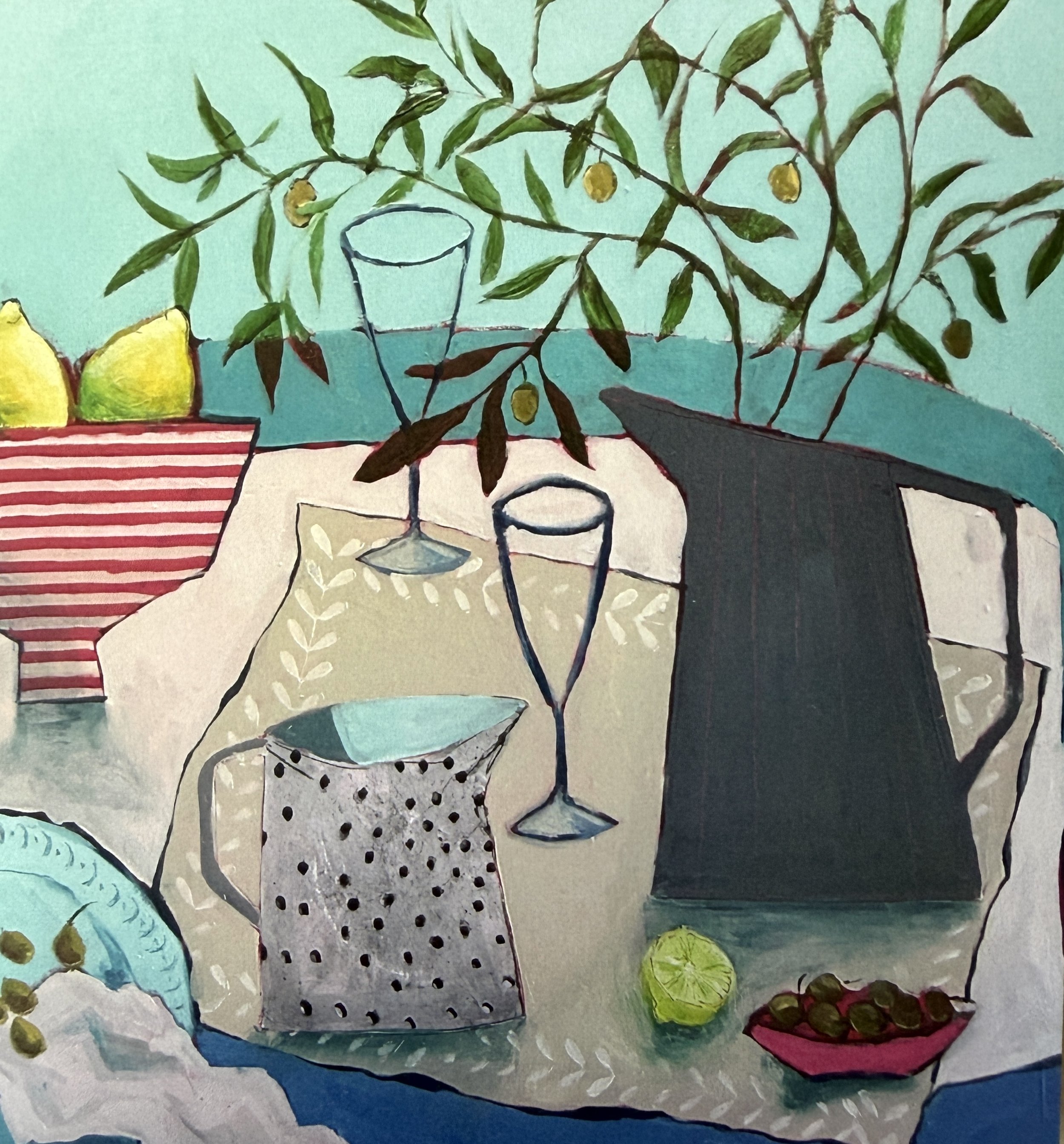'Evening Aperitivo' Art Greetings Card