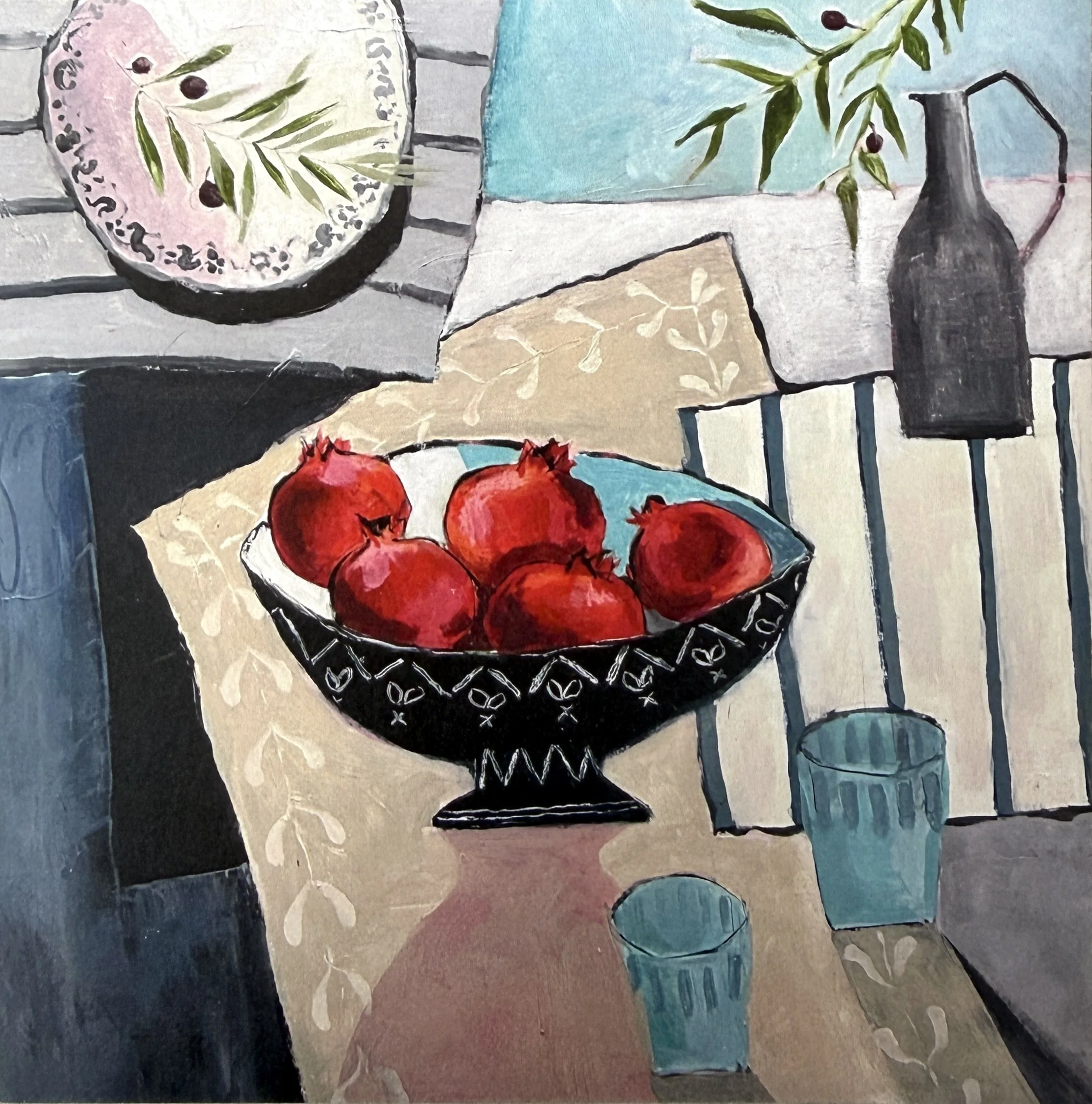'Persephone's Feast 1' greetings card