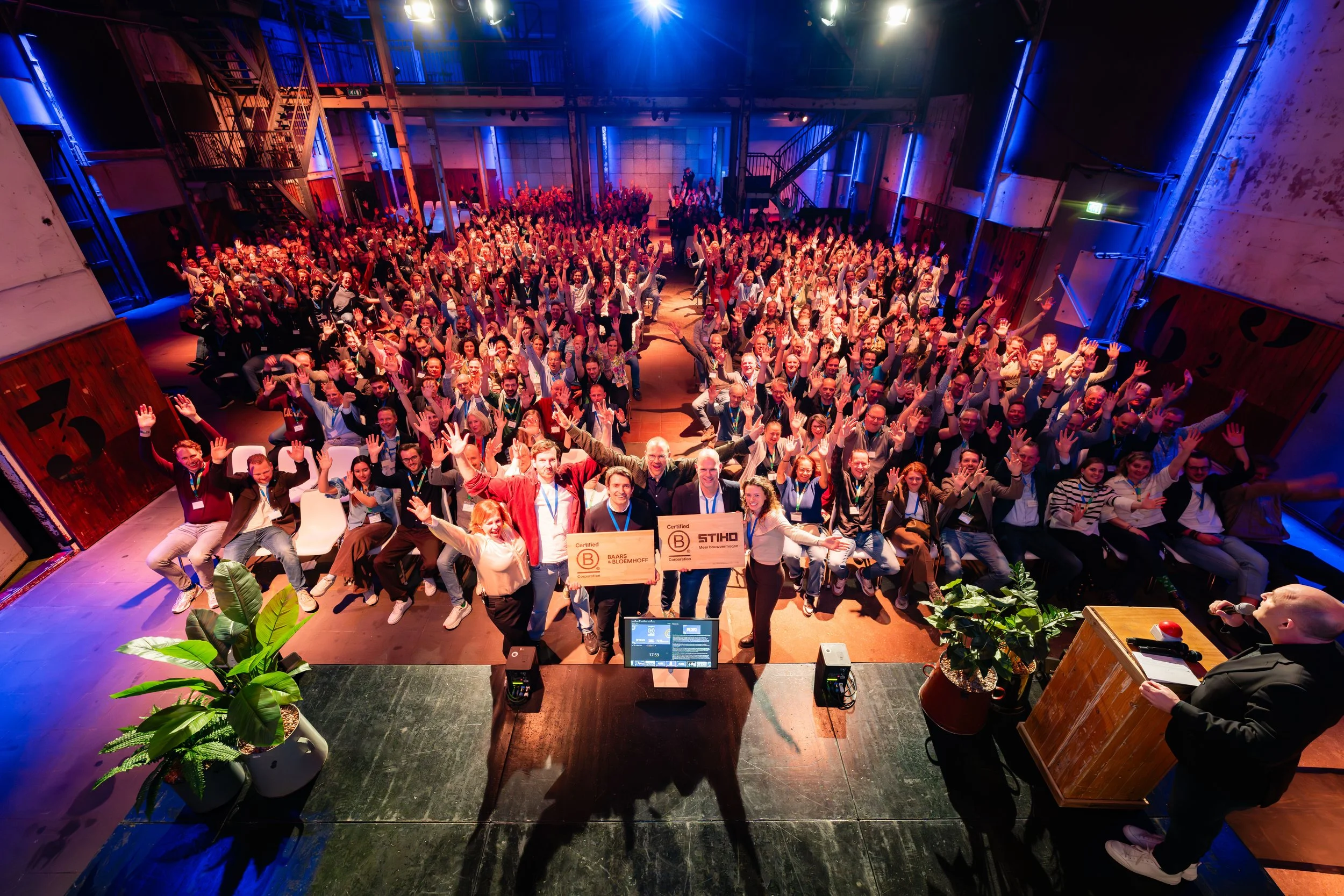 DSG en haar collega-aandeelhouders vieren het behalen van B Corp voor Stiho en Baars & Bloemhoff
