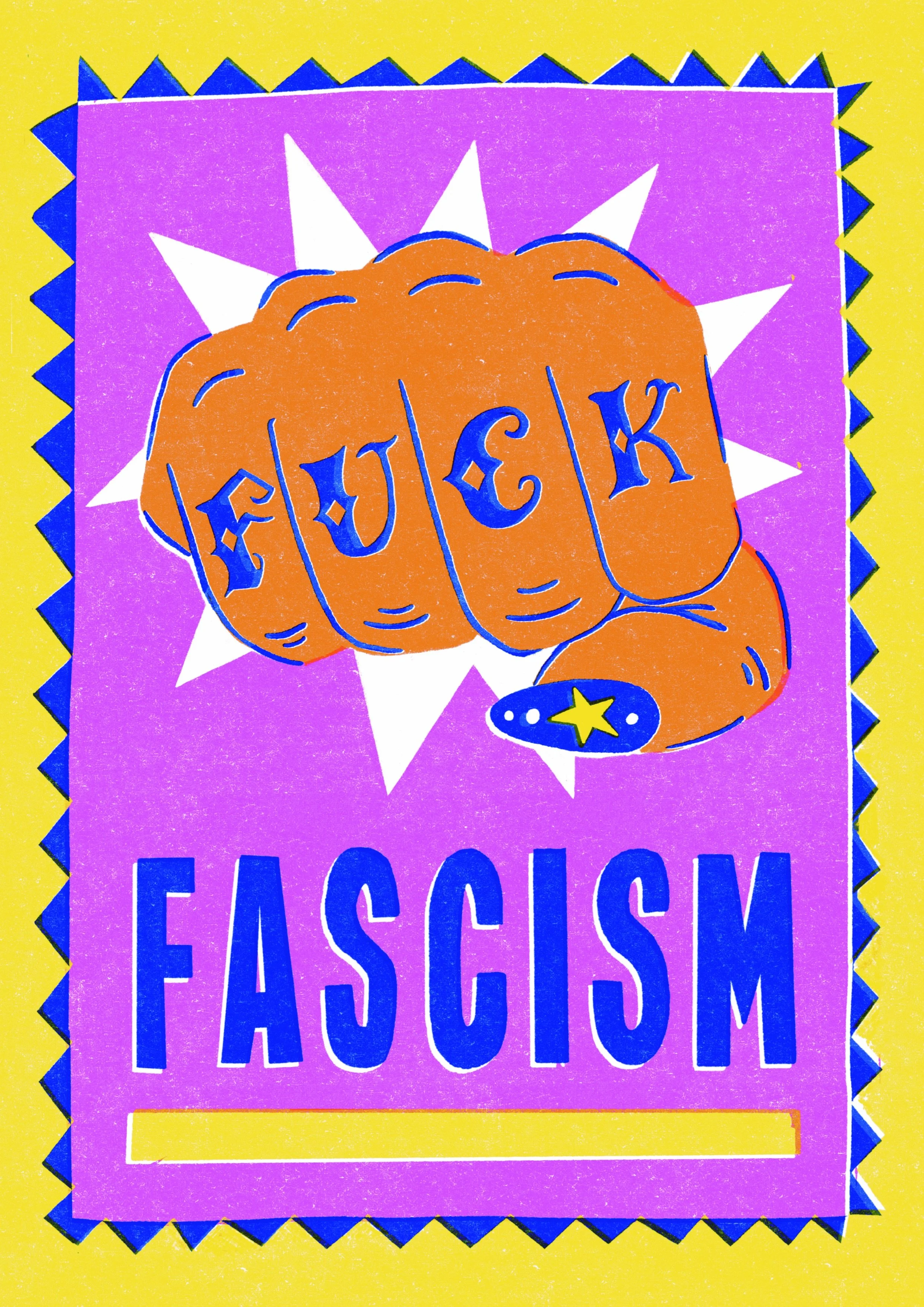 Megan Dobbyn - Fuck Fascism - Canson 310 A4.jpg