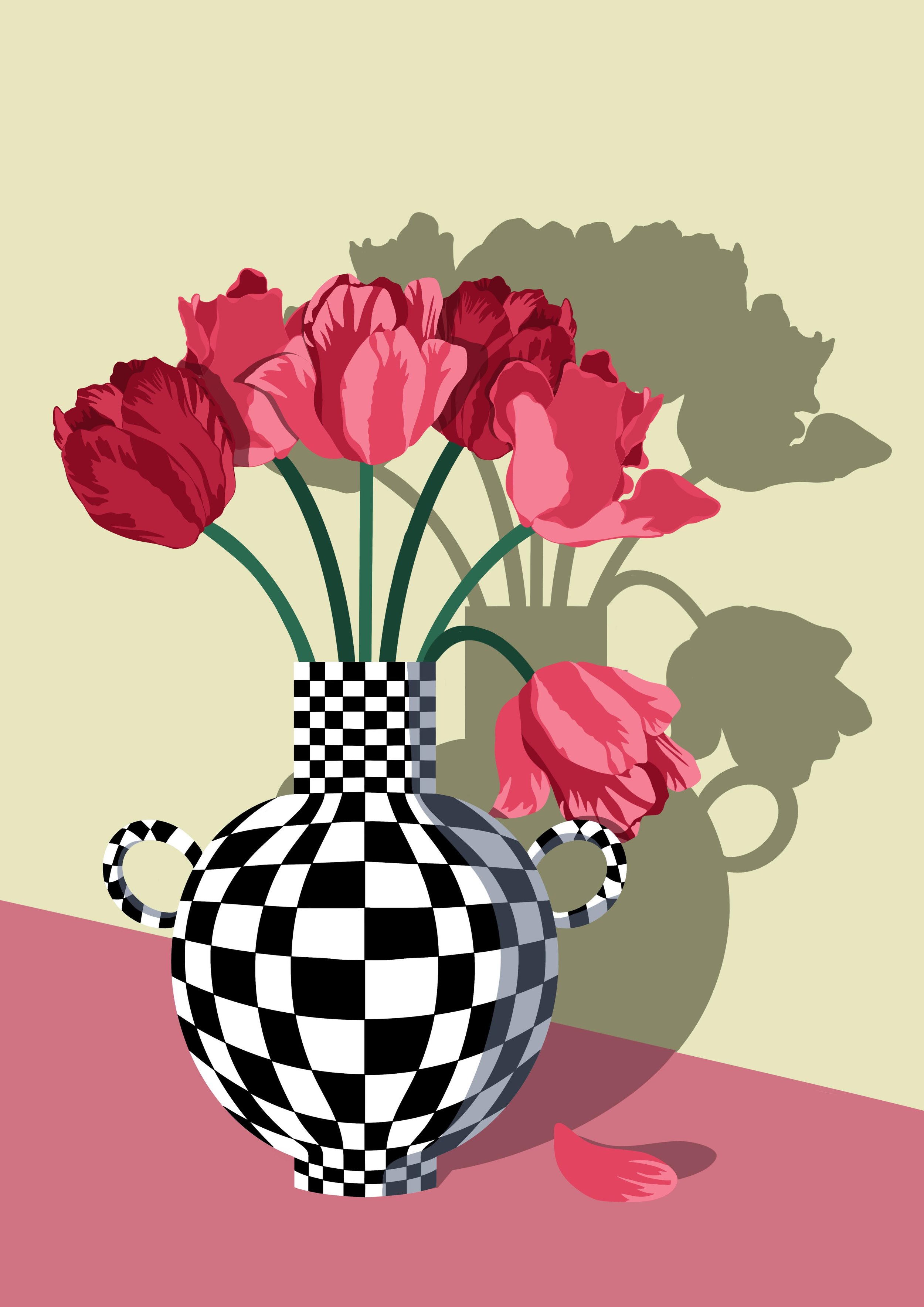 Red Tulips in a Checkered Vase copy.jpg