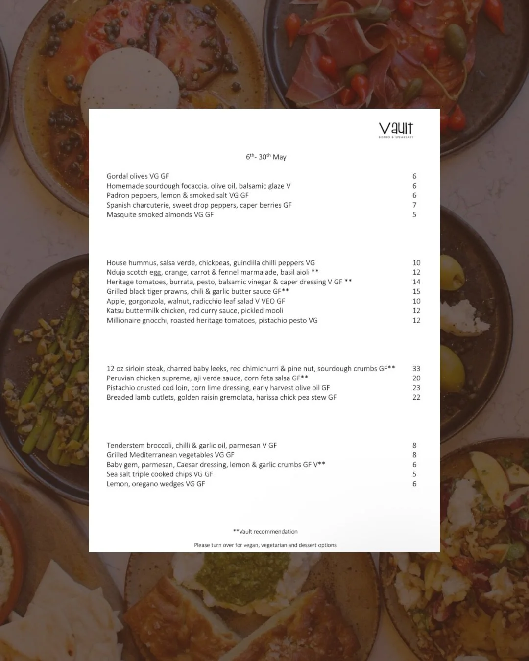 ✨ New Menu Alert ✨

We&rsquo;re switching the menu up every month, and here&rsquo;s what we&rsquo;re bringing you for May 🤍

Available now until the 30th at Vault Bistro 🍽️

🔥 Saturday Set Menu
Still going strong! Enjoy a selection of our dishes f