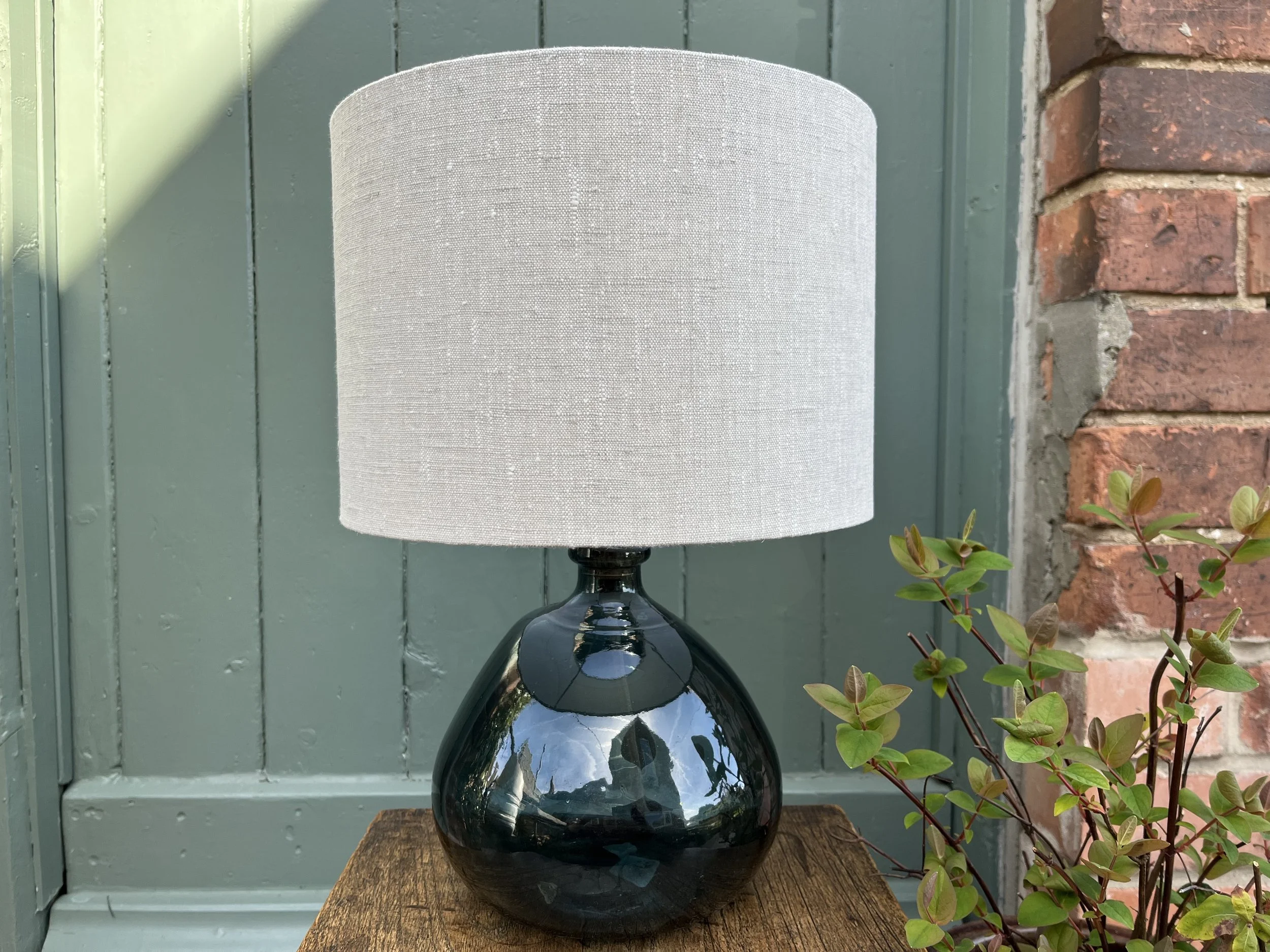 Oatmeal linen lampshade (8).JPG