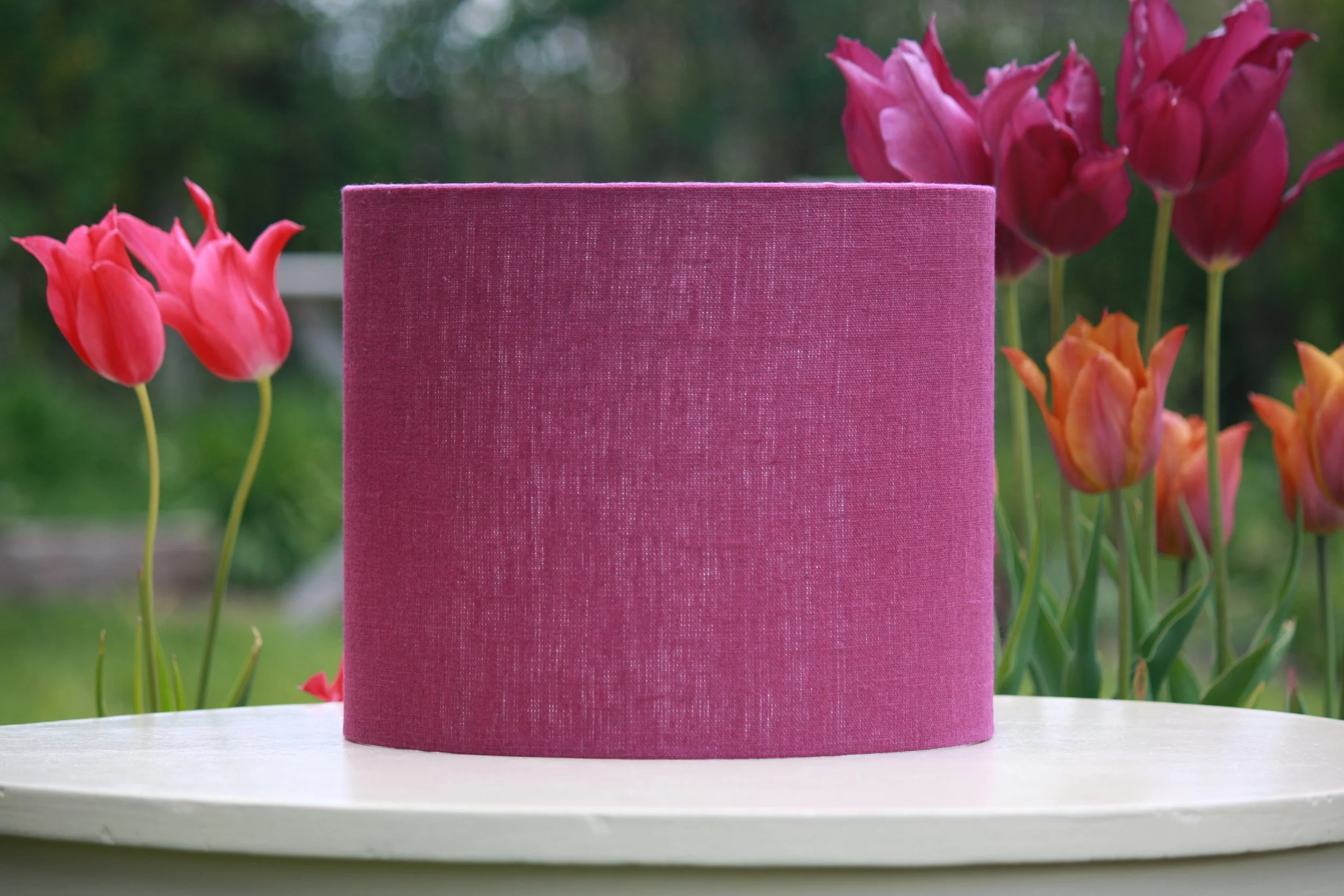 Cassis Linen Lampshade