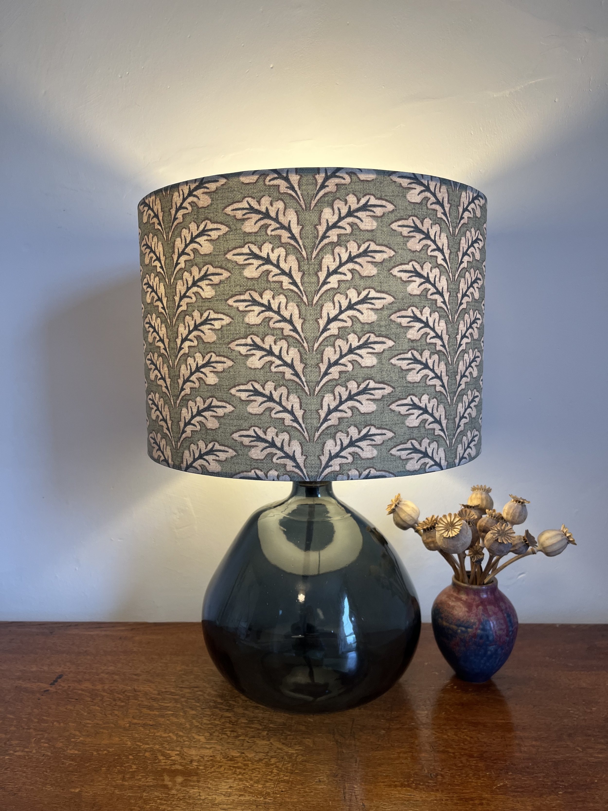 Woodcote Leaf Lampshade, Sage