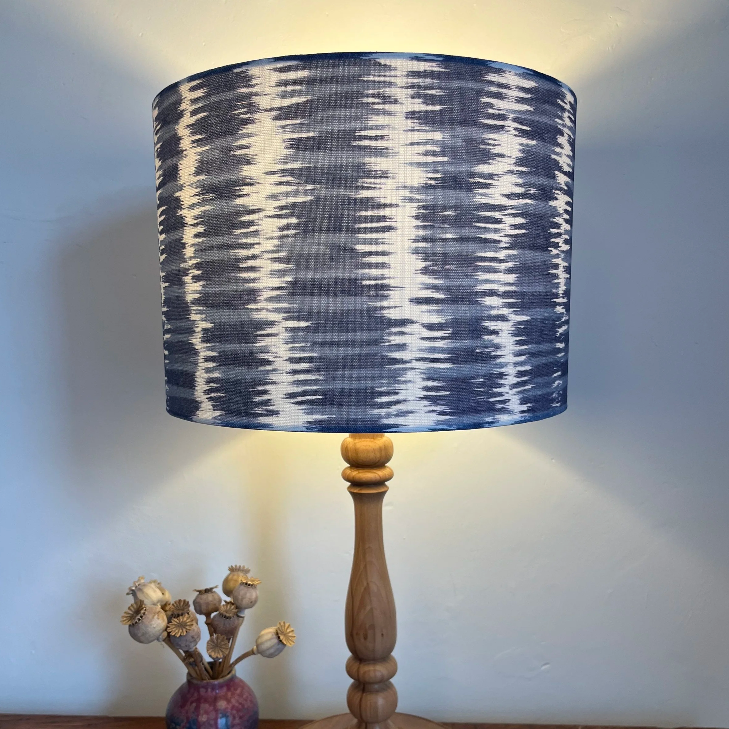 Oceana Moonlight Lampshade, indigo blue