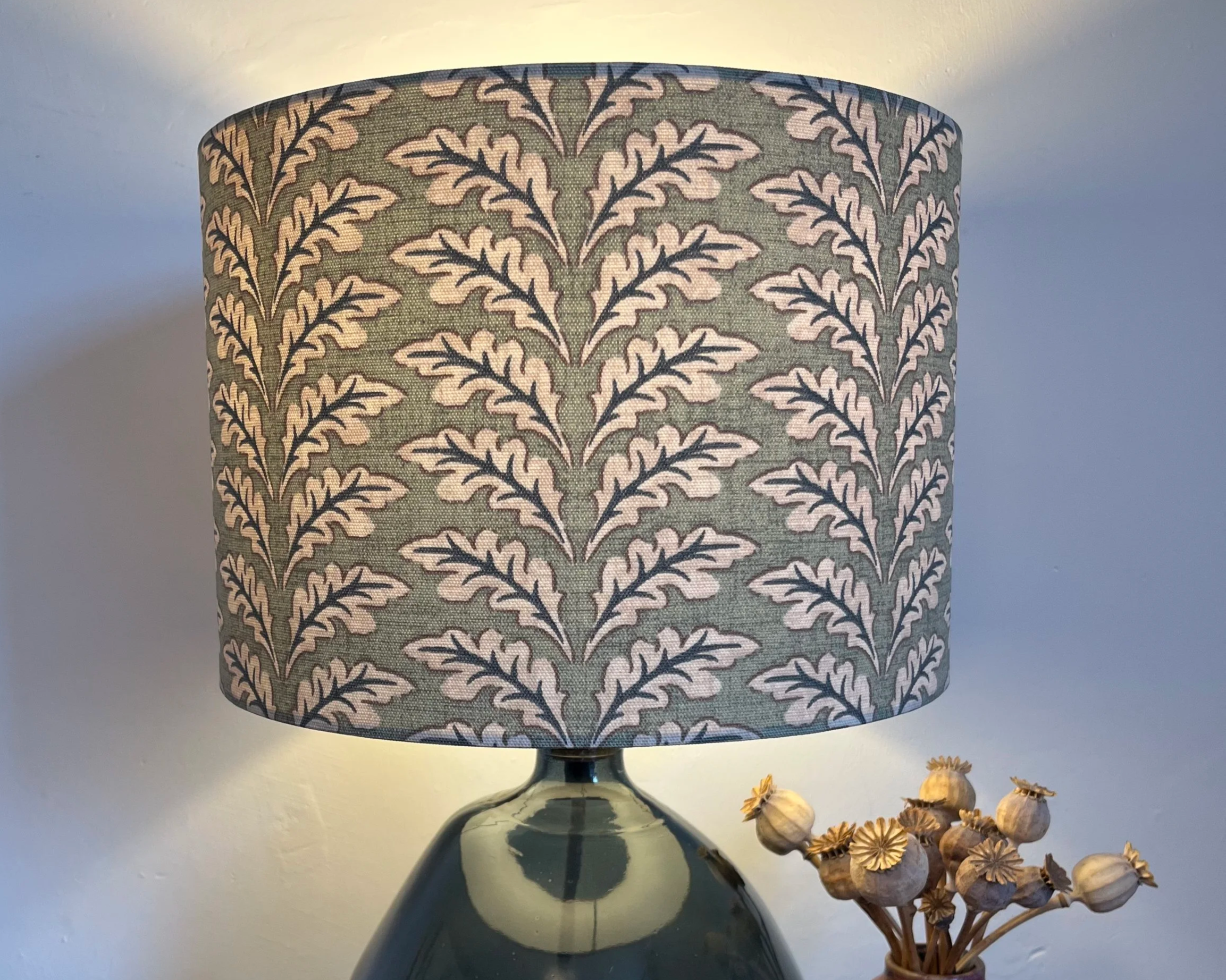 Woodcote Leaf Lampshade, Sage