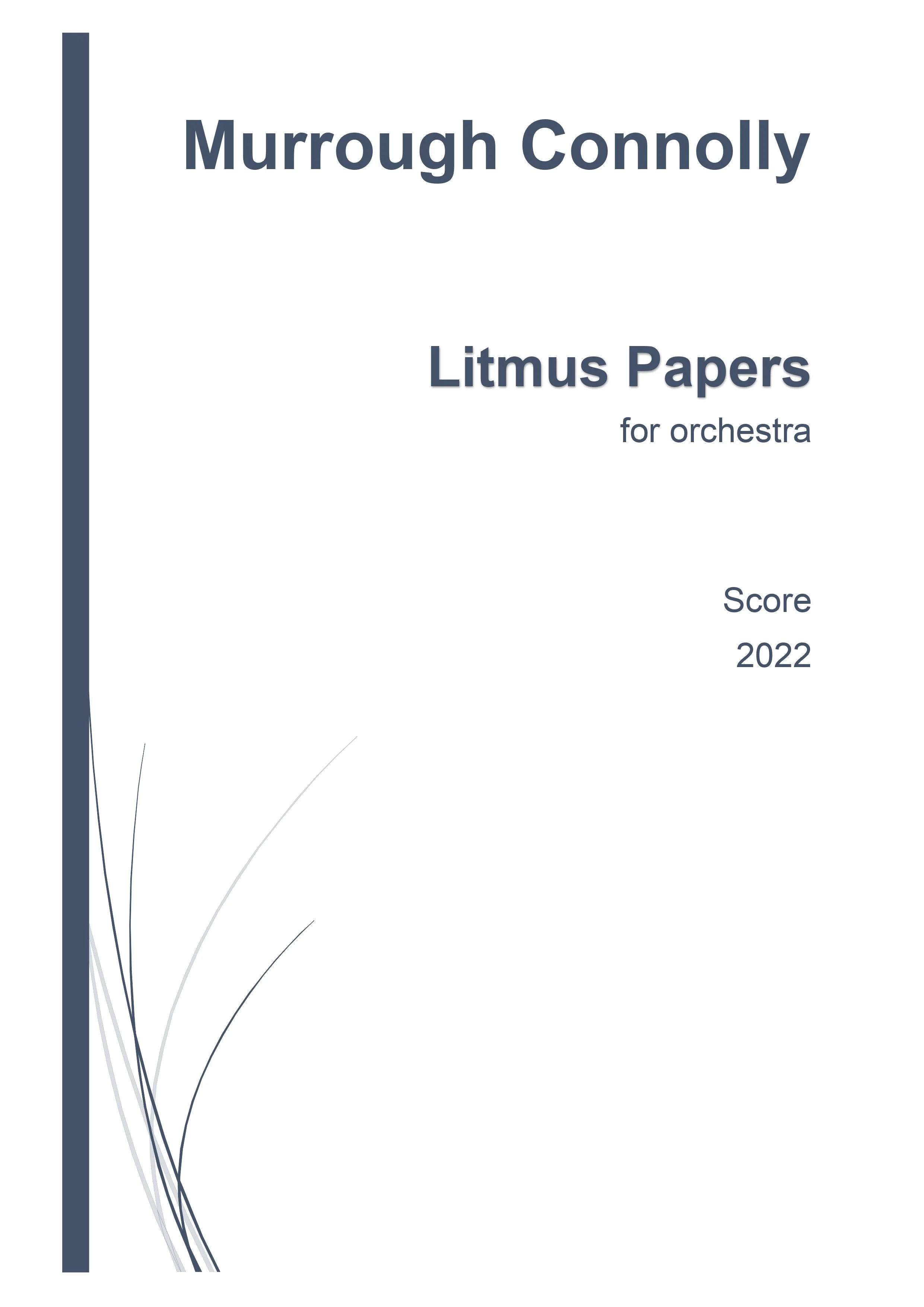 Litmus Papers (Score & Parts)