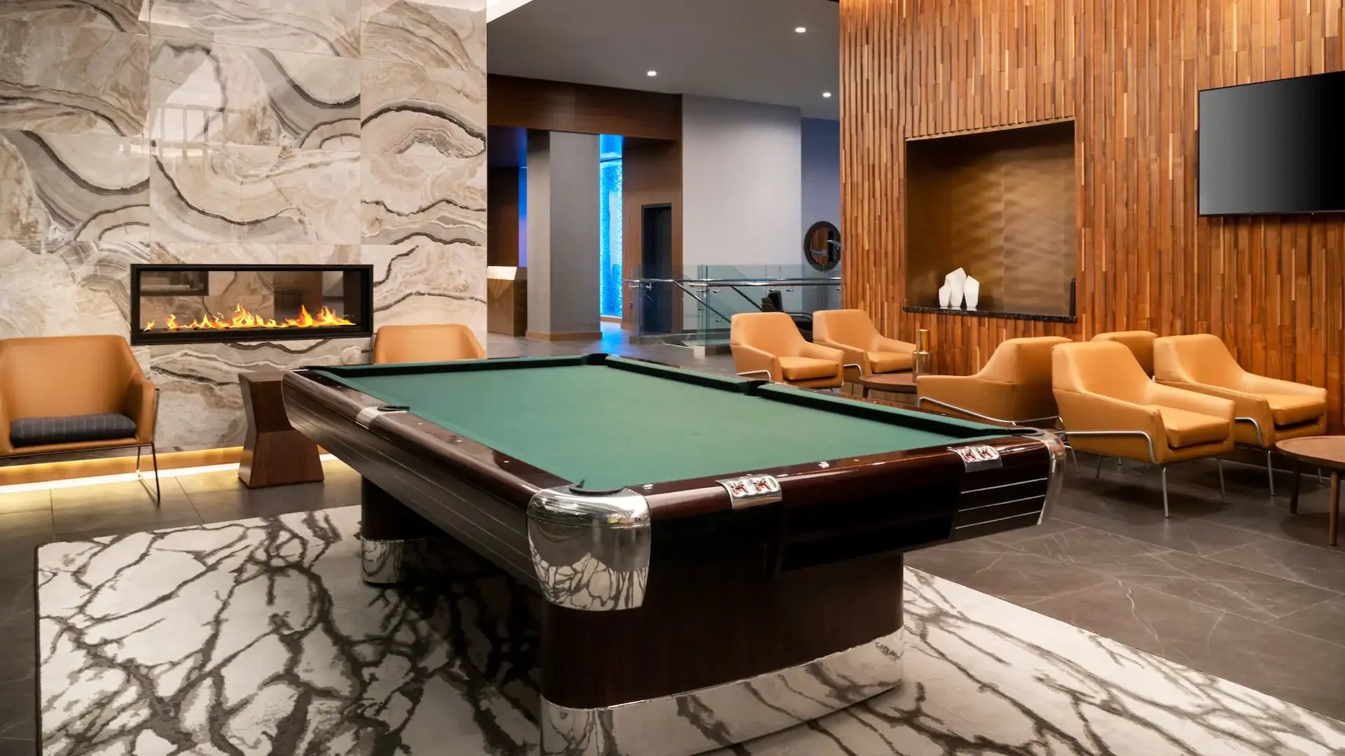 A photo of the pool table at The Hyatt Place Hyatt House Hotel near the LAX Airport in Los Angeles, CA.