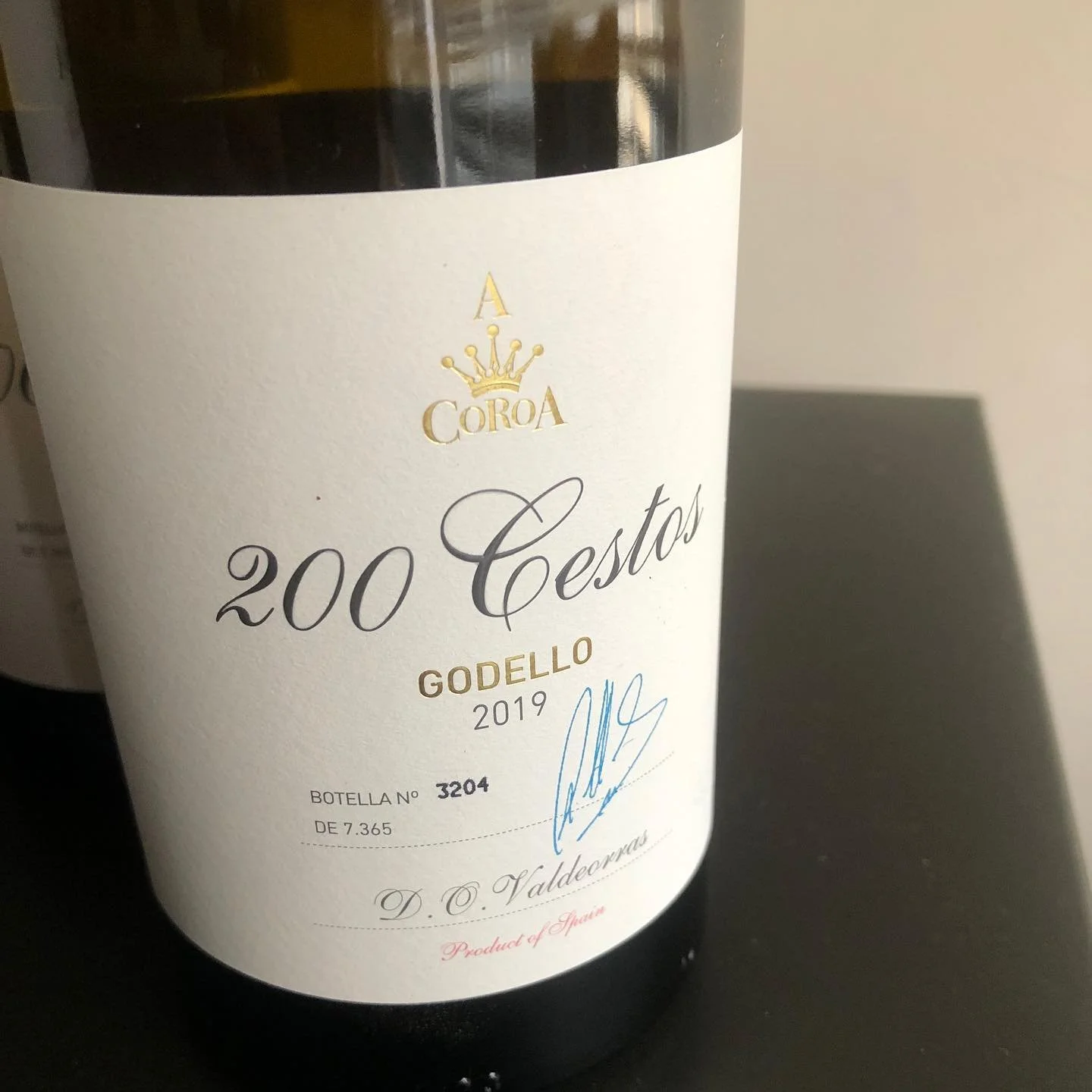 A COROA 200 Cestos 2019 - DO Valdeorras, Galicia, Spain.