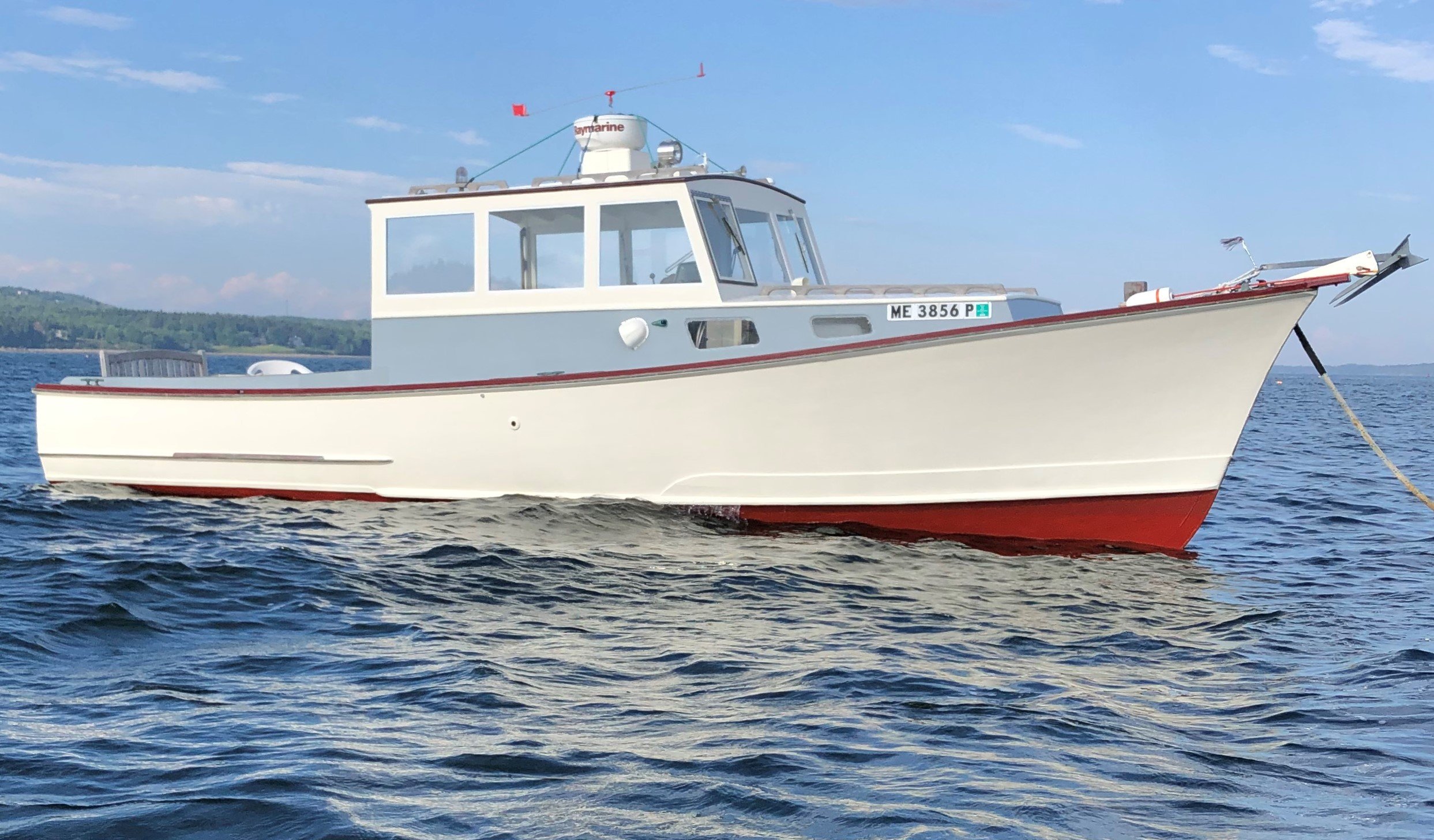 “Katy D” is a lobster boat style Picnic Cruiser For Sale by Brooklin