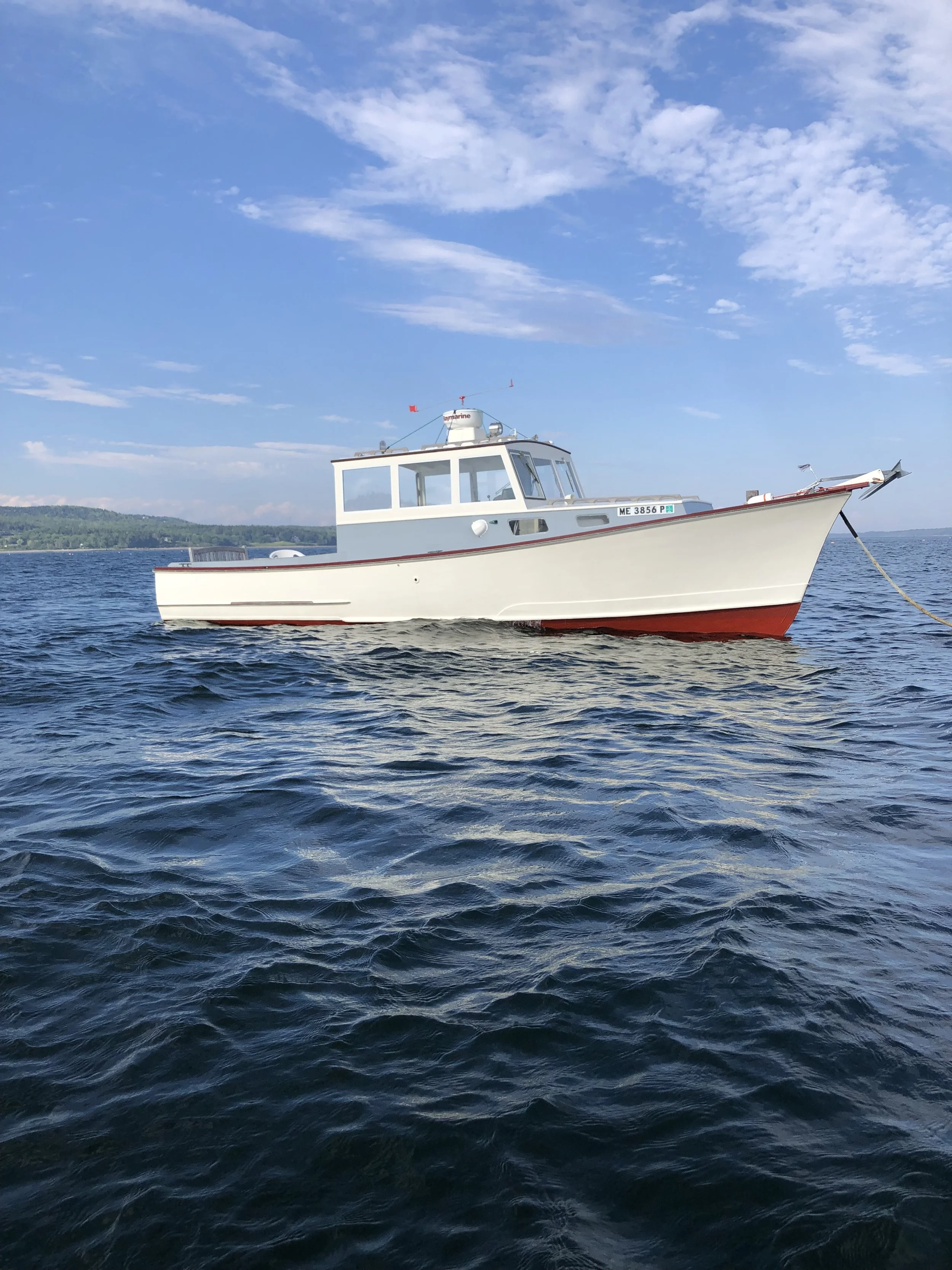 “Katy D” is a lobster boat style Picnic Cruiser For Sale by Brooklin