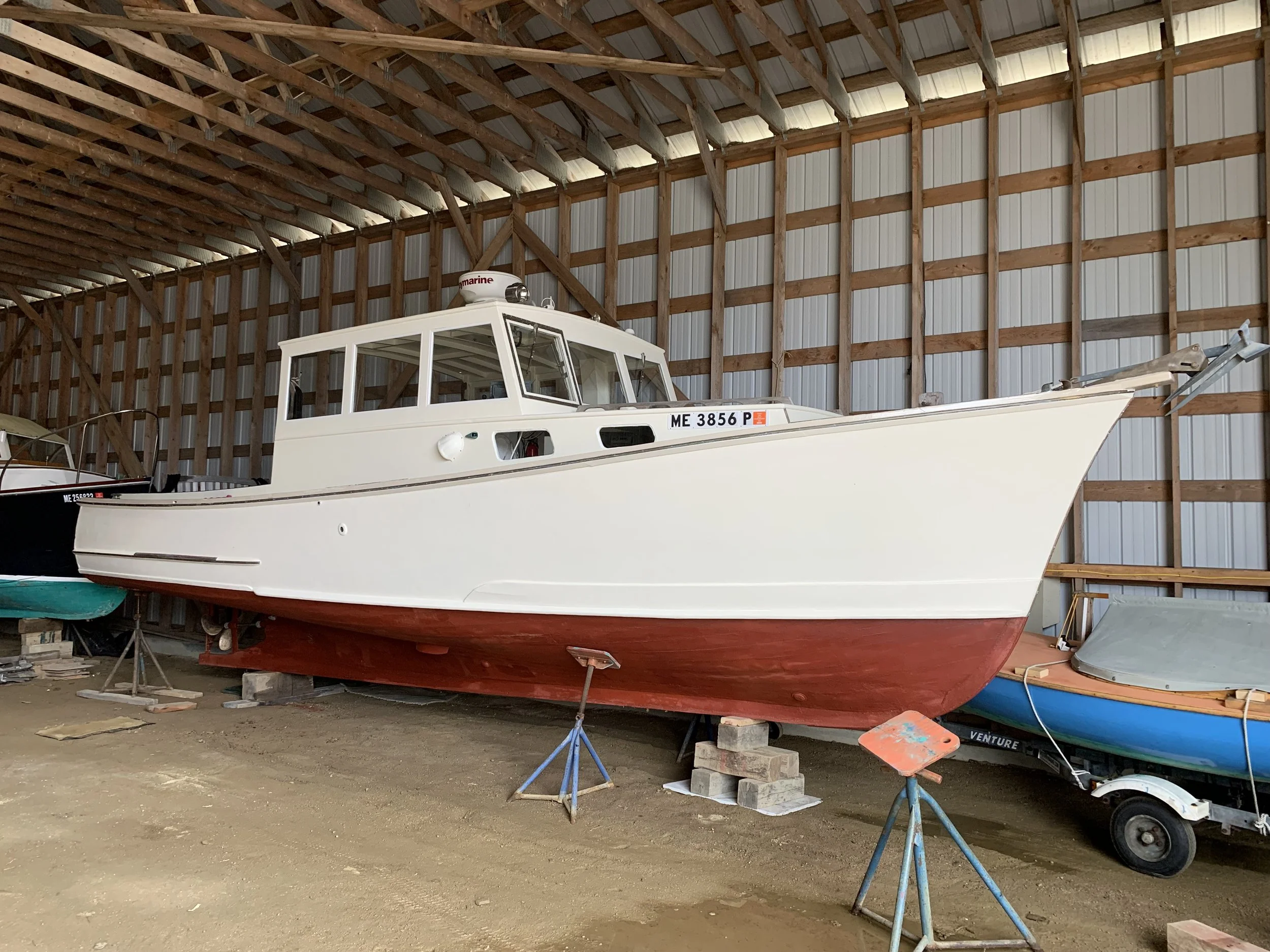 “Katy D” is a lobster boat style Picnic Cruiser For Sale by Brooklin