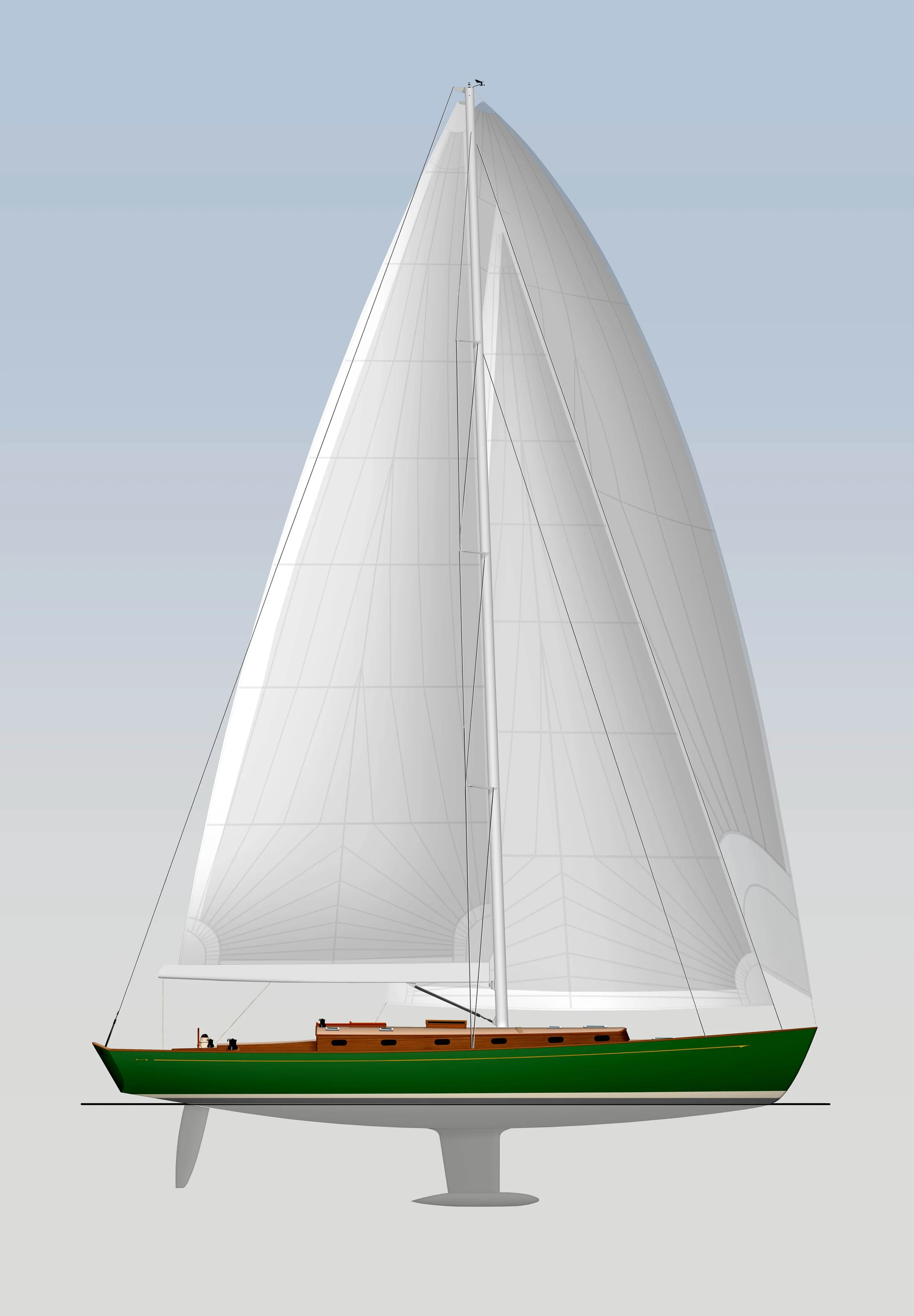 Rectangular Sail Sloop SAIL — Brooklin Boat Yard